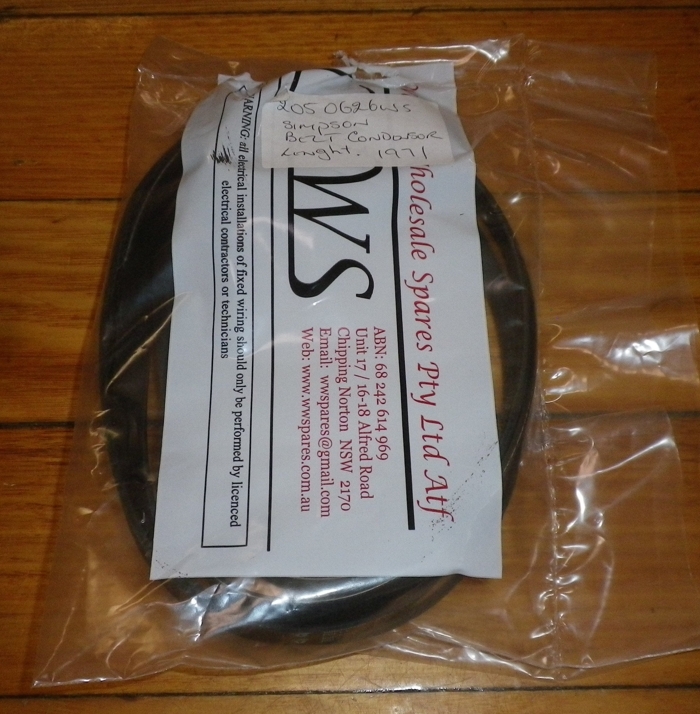High - Quality AEG, Electrolux, Zanussi Dryer Drum Belt - Part # 2050626WS, 1971PH7
