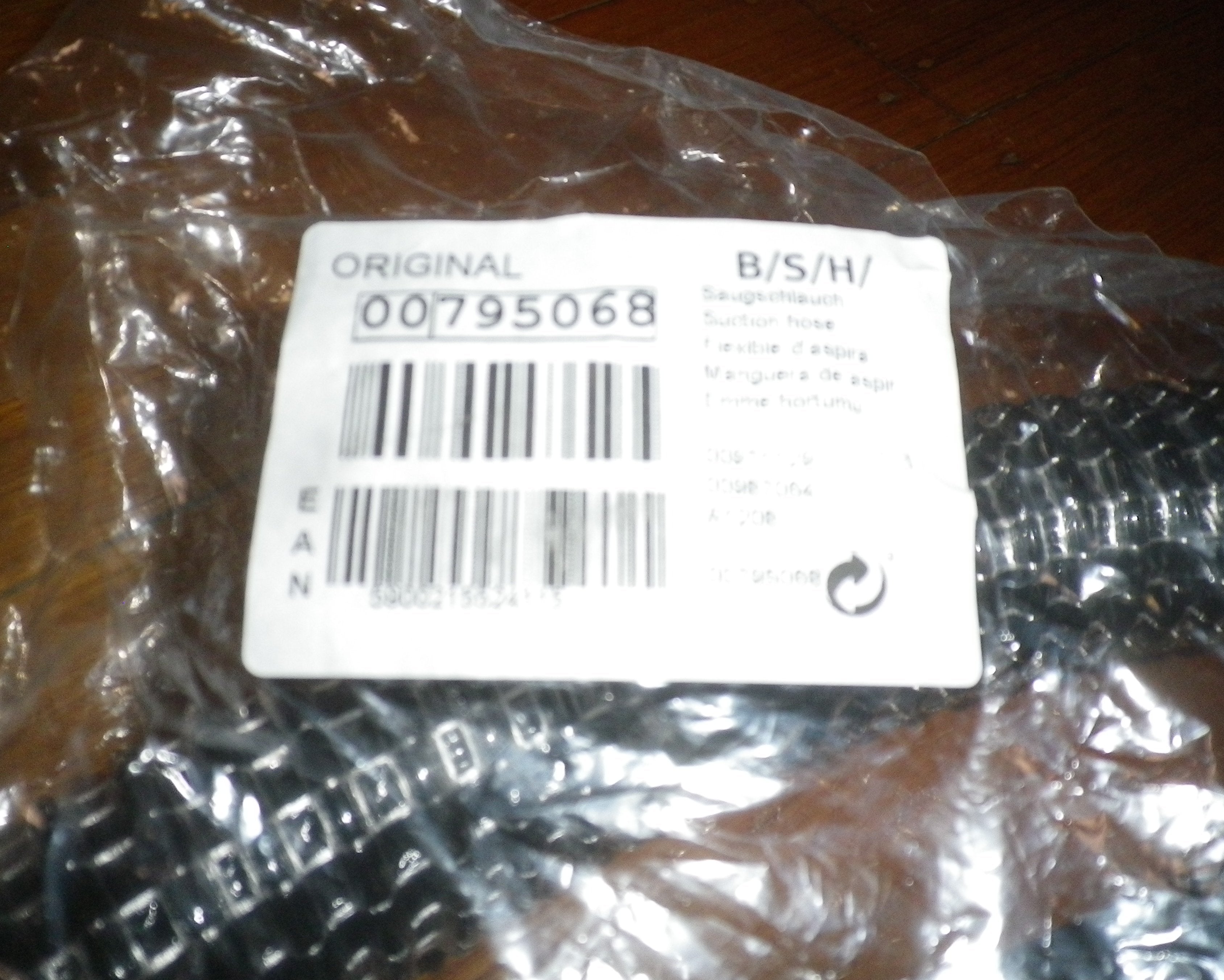 Zelmer Solaris and Solaris Twix Complete Vacuum Cleaner Hose - Replacement Part Number 795068, 00795068