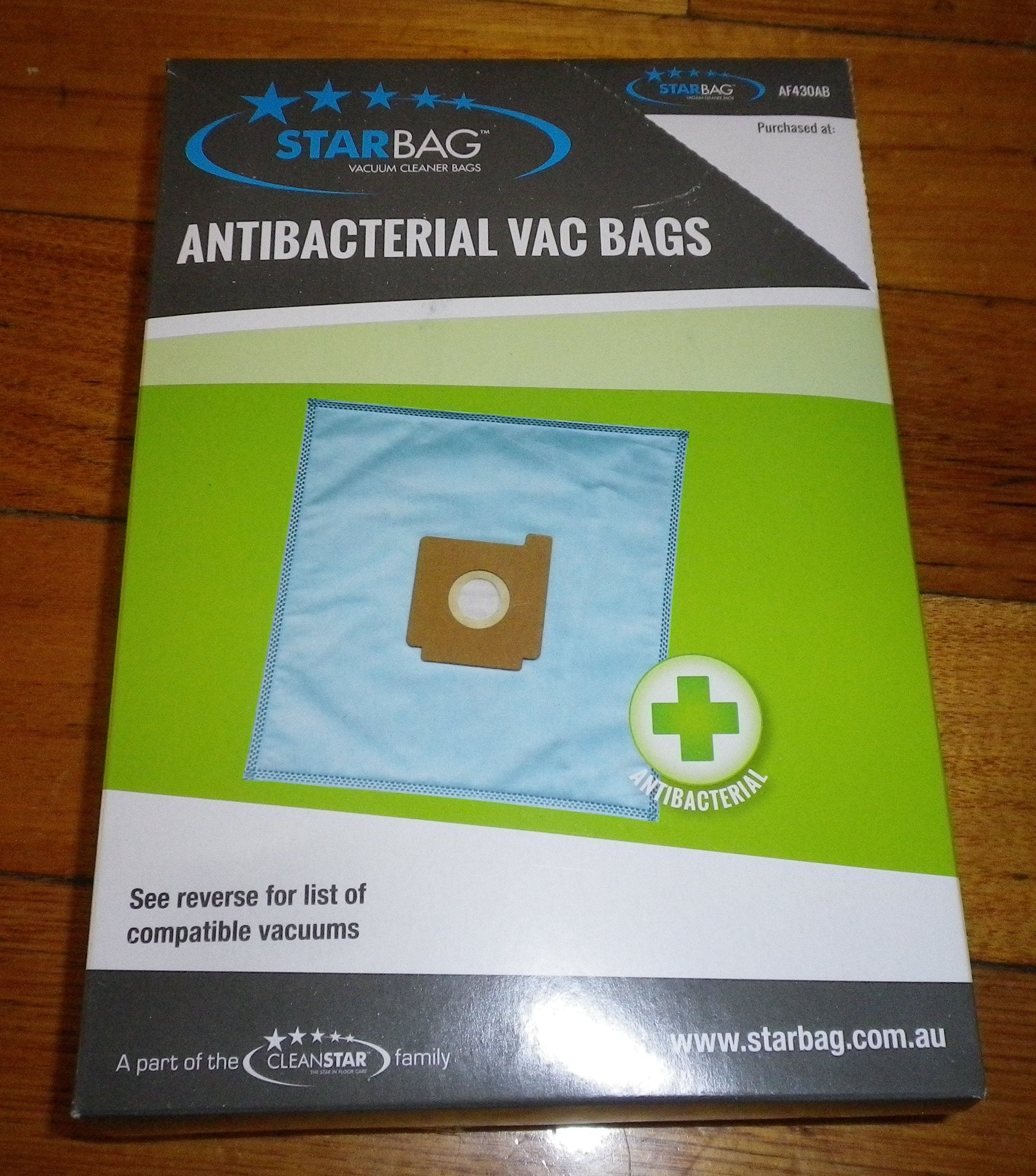 Zelmer V5000 and V5500 Solaris Synthetic Antibacterial Vacuum Cleaner Bags - Part Number AF430AB (Pack of 5)