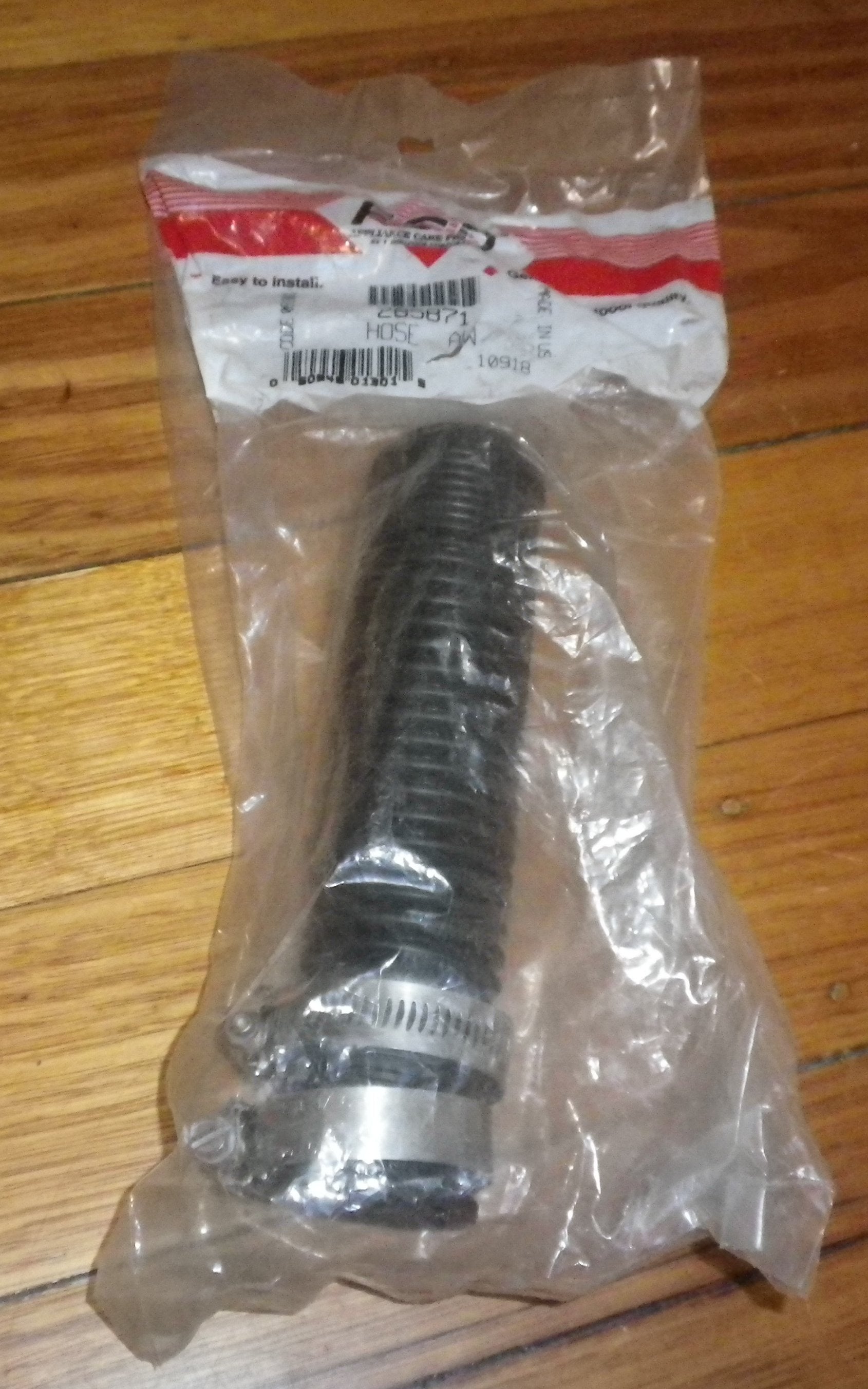 Whirlpool Washing Machine Tub to Pump Connecting Hose with Hose Clamps - Replacement Part # 285871, WA285871