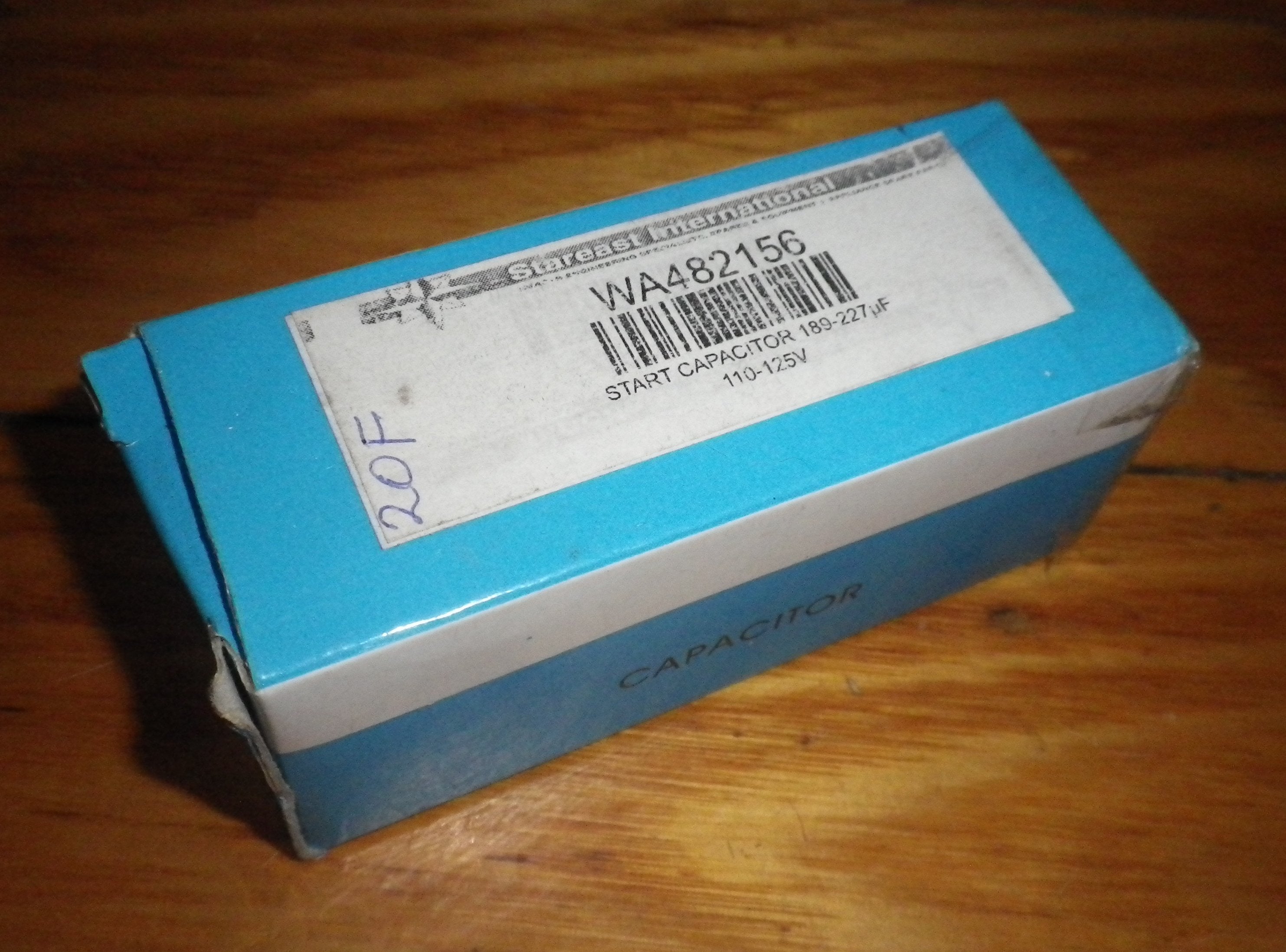 Whirlpool High - Performance Large Washer Motor Start Capacitor with a Capacitance Range of 189 - 227uF and 110VAC Power Supply - Part Numbers WA482156SE, WA482156