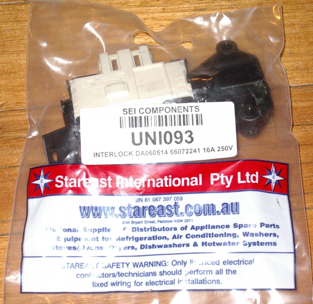 New Compatible Door Interlock Switch for Whirlpool Front Loaders - Part # UNI093