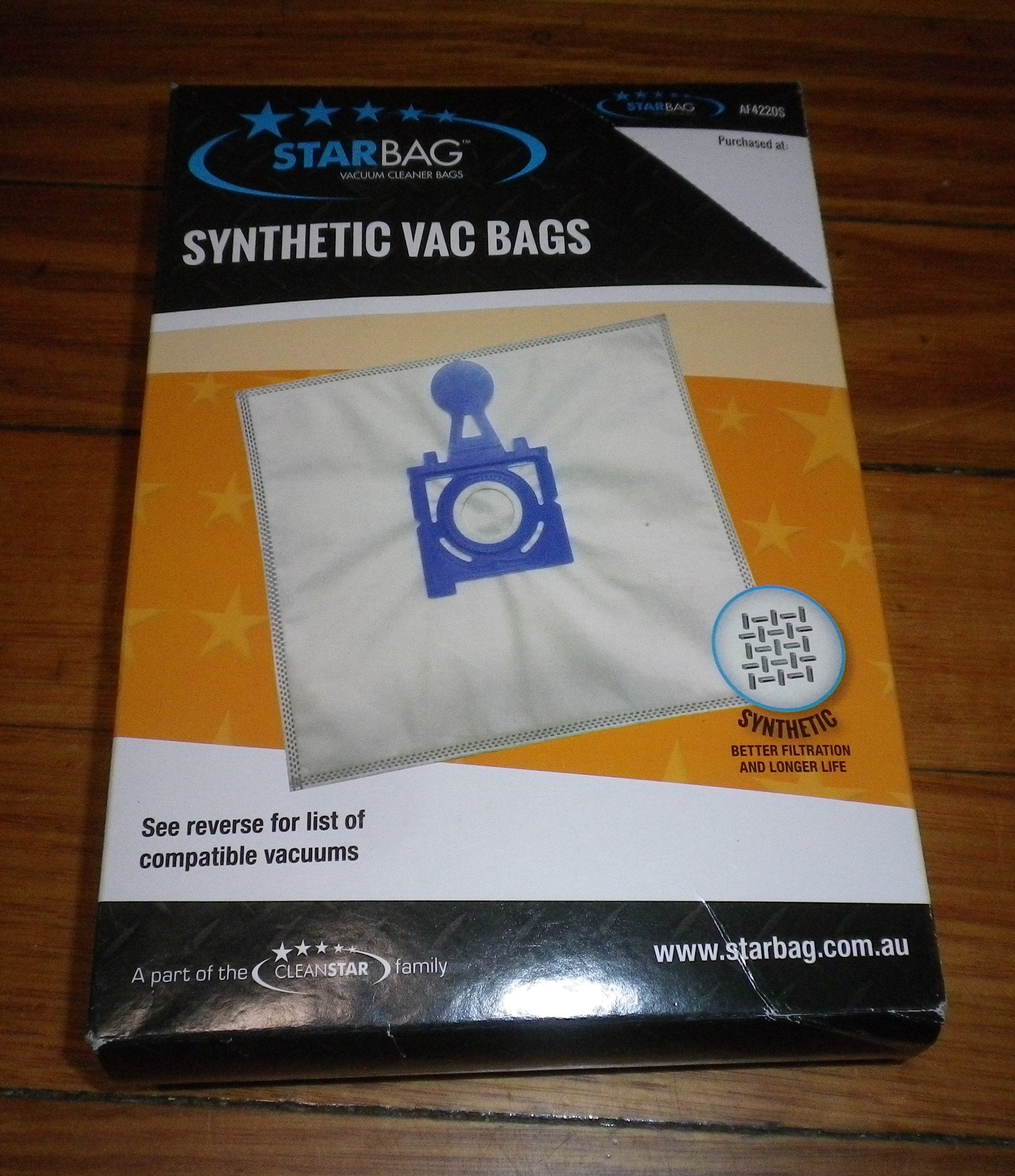 Zelmer V5000 and V5500 Solaris Synthetic High-Efficiency Filtration Vacuum Cleaner Bags - Part # AF4220S (Pack of 5)