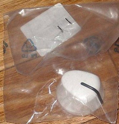 Whirlpool White Stove and Cooktop Hotplate Control Knob - Replacement Part # 481241259125
