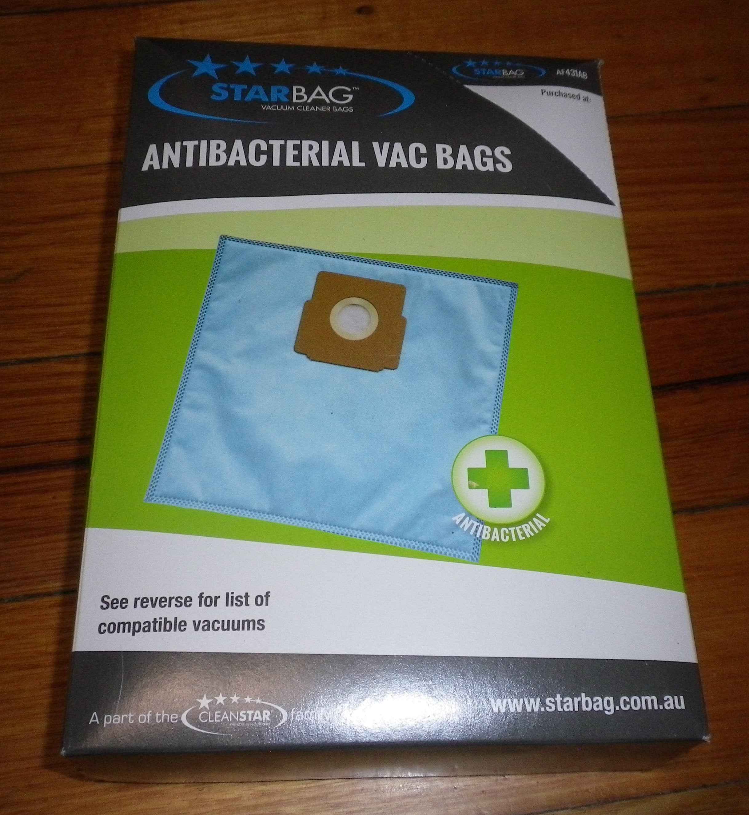 Zelmer Odyssey V450.OST & Aquario V819.5SK Antibacterial Synthetic Vacuum Bags - Pack of 5 (#AF431AB)