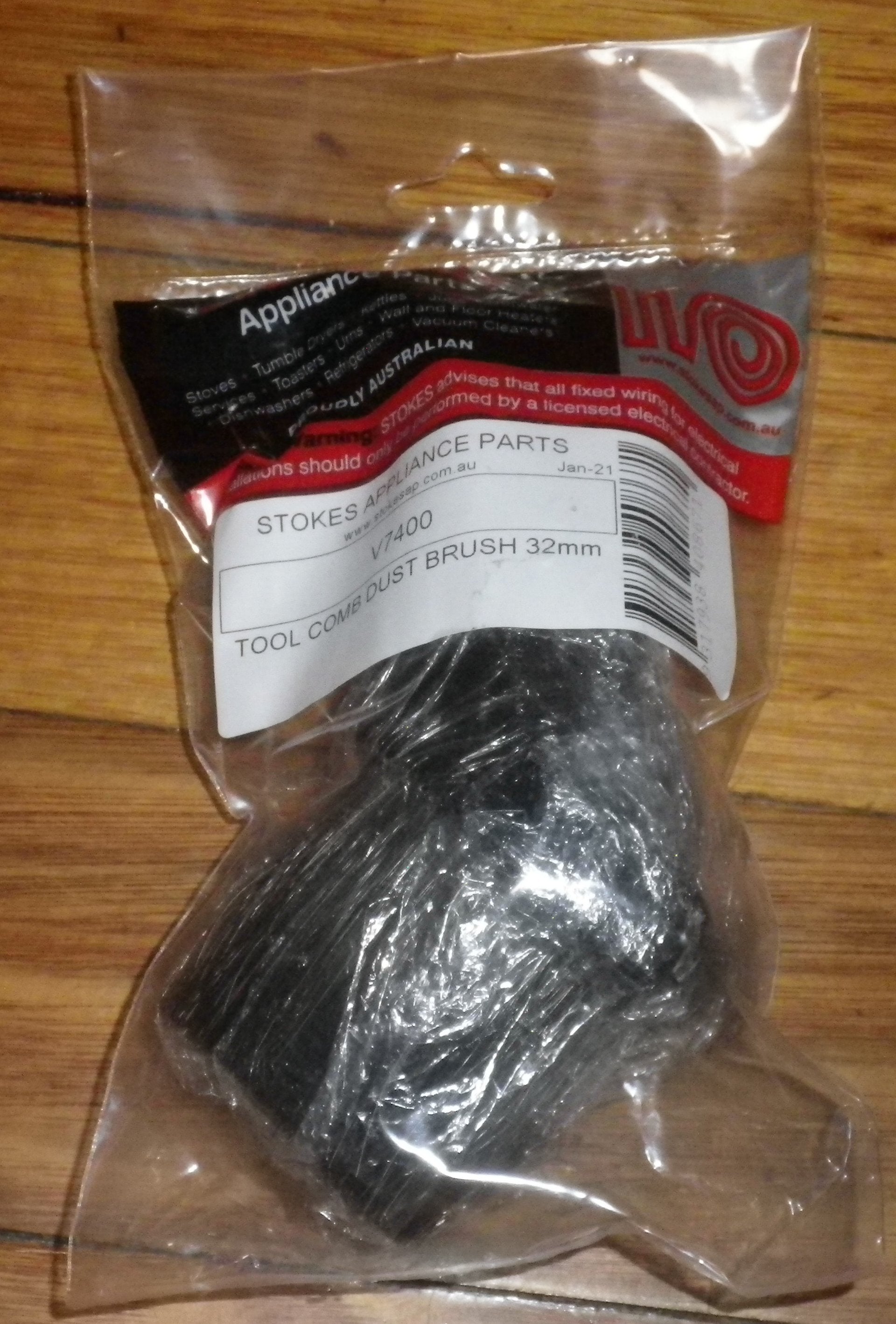 32mm Winged Deluxe Dusting Brush Tool, Ideal for Vacuum Cleaners like Electrolux, Volta, Vax - Part # V7400