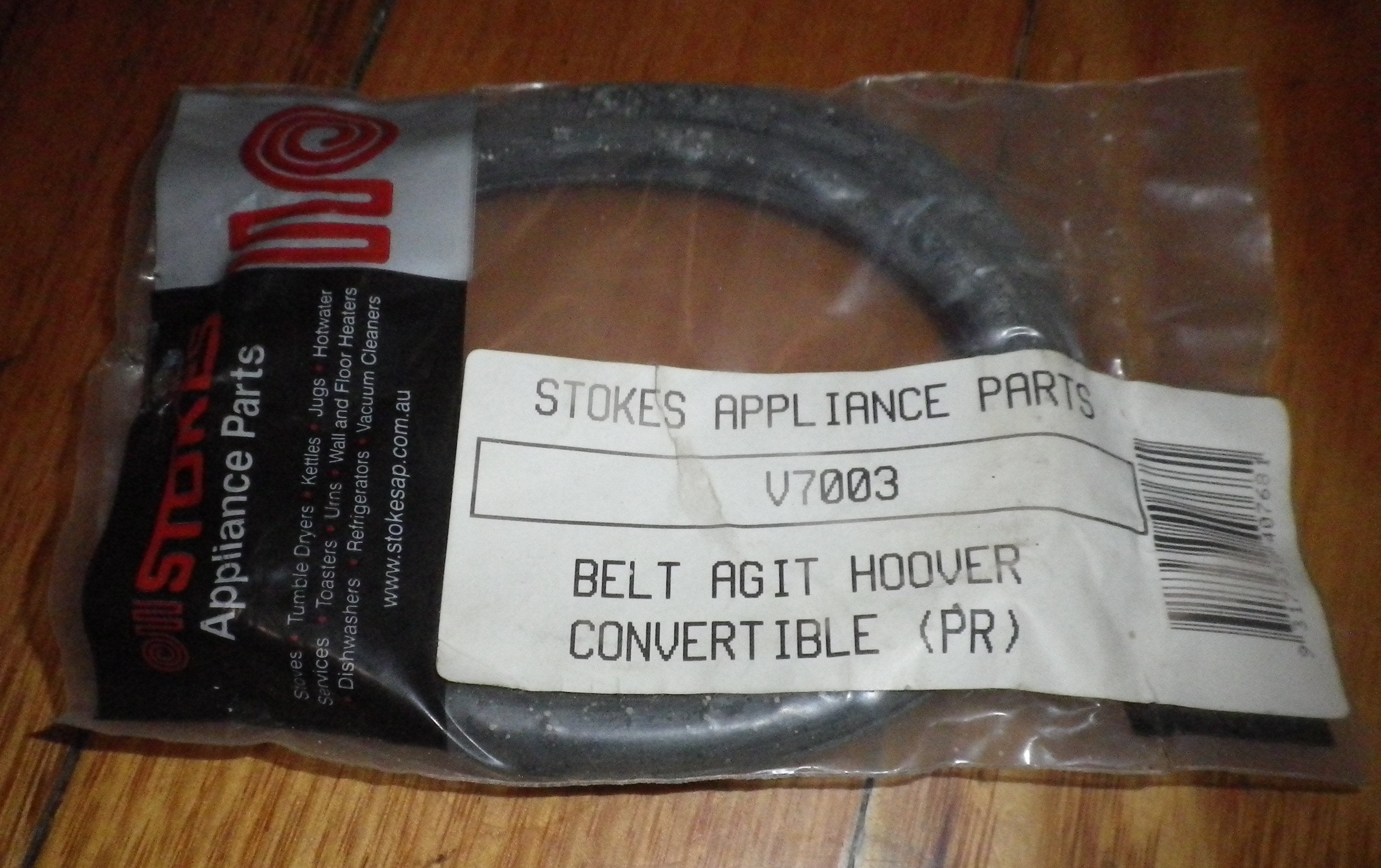 Deluxe Convertible Vacuum Cleaner Belts for Hoover Senior - Pack of 2 (Part # V7003)