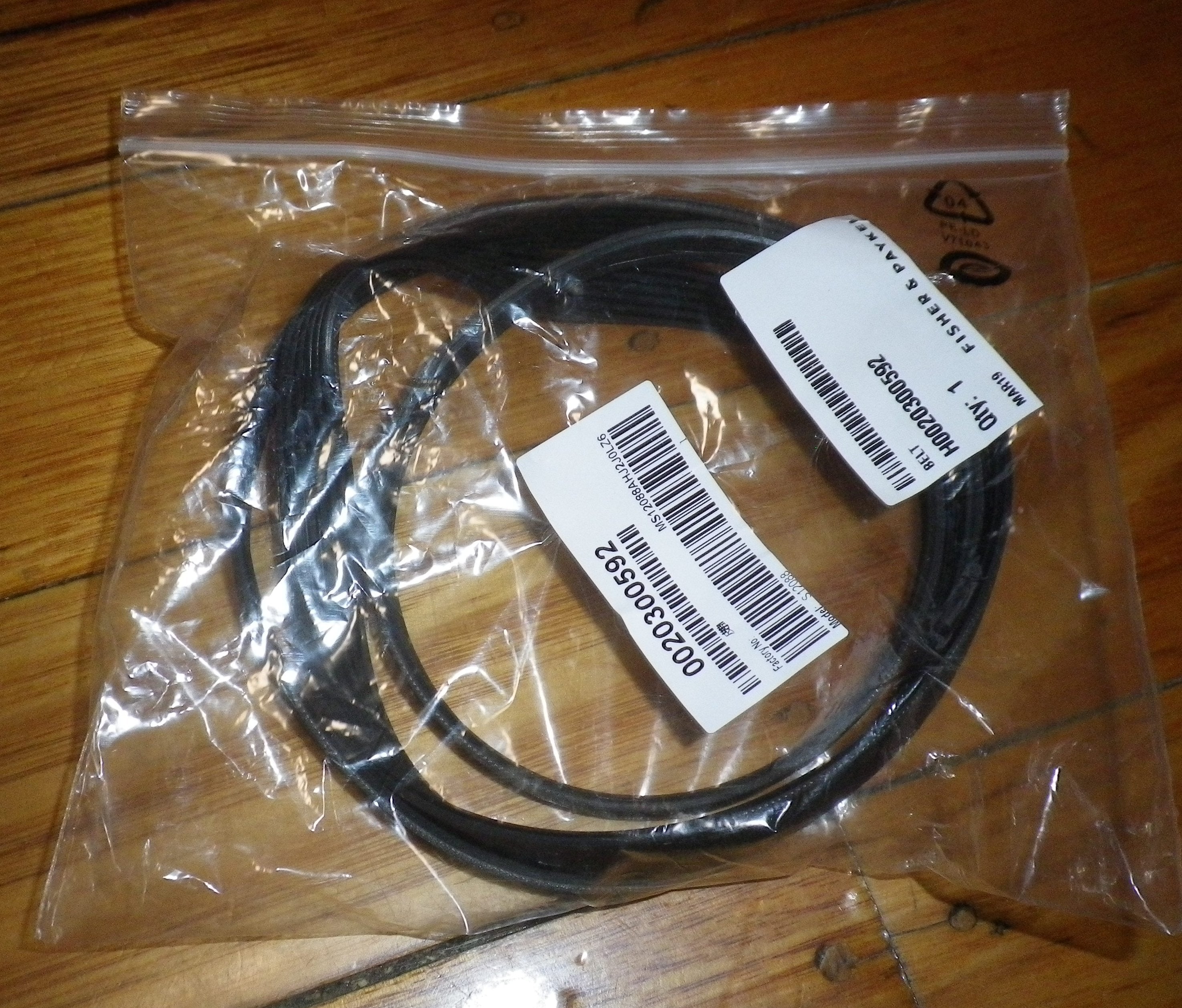 Haier Front - Loading Washer Genuine Main Drive Belt, Part # H0020300592, Size 6EPJ1216