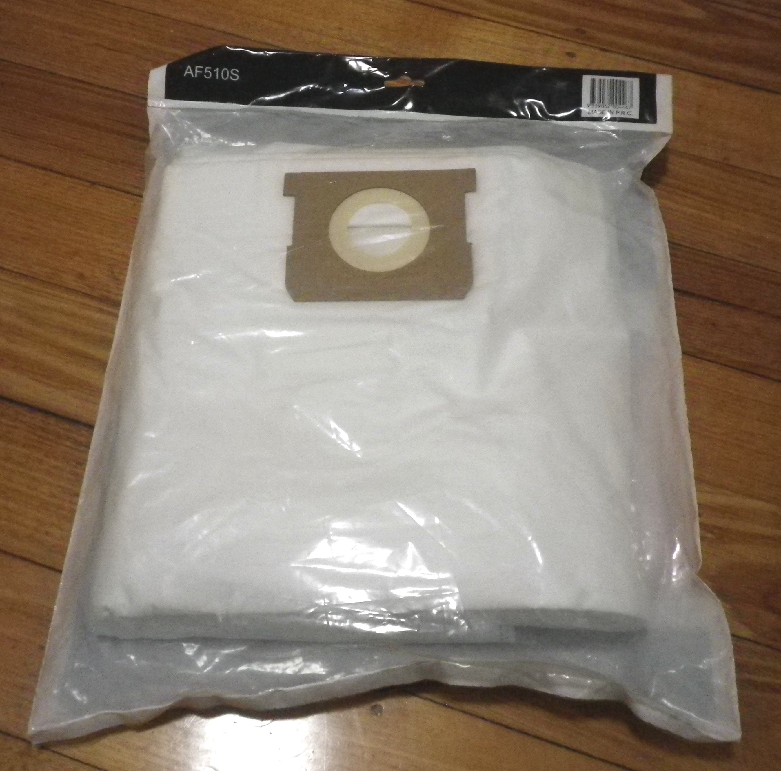 ShopVac 20-Liter and 30-Liter High-Quality Synthetic Vacuum Cleaner Replacement Bags (Pack of 5) - Part # AF510S