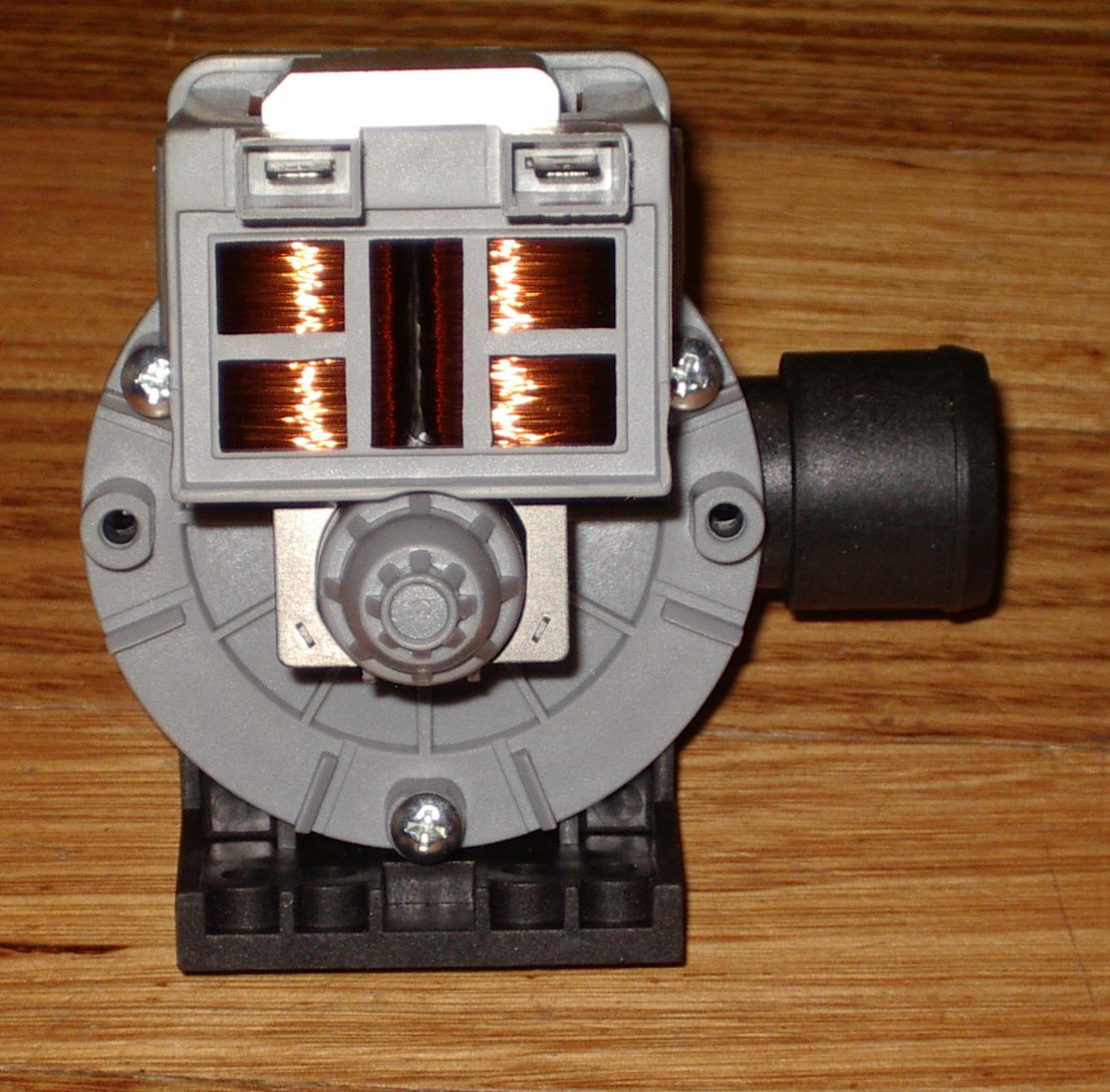 Large Base Hoover Magnetic Pump Motor for Washing Machines - Part Number UNI276