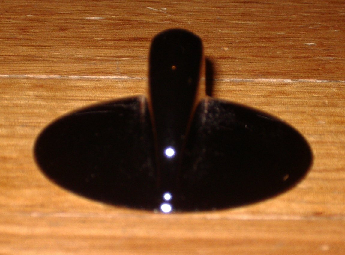 High - Quality Simpson Esprit Black Hotplate Control Knob for Stainless Steel Stoves - Part Number 0019007856
