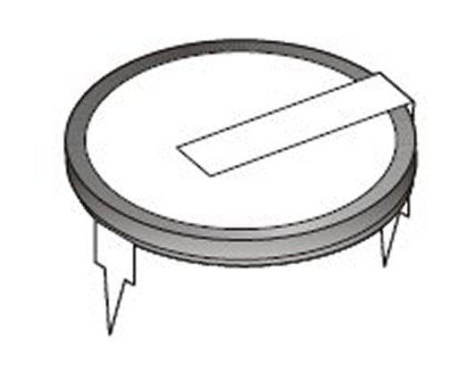 3-Volt Rechargeable Horizontal Mount Lithium Battery (VL2330-1HF) with Solder Tags for Circuit Boards