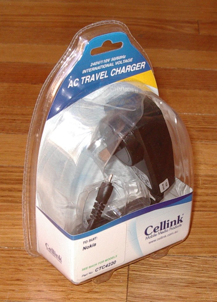 Innovative Compact Plug Nokia Mobile Phone Travel Charger - Model CTC4220