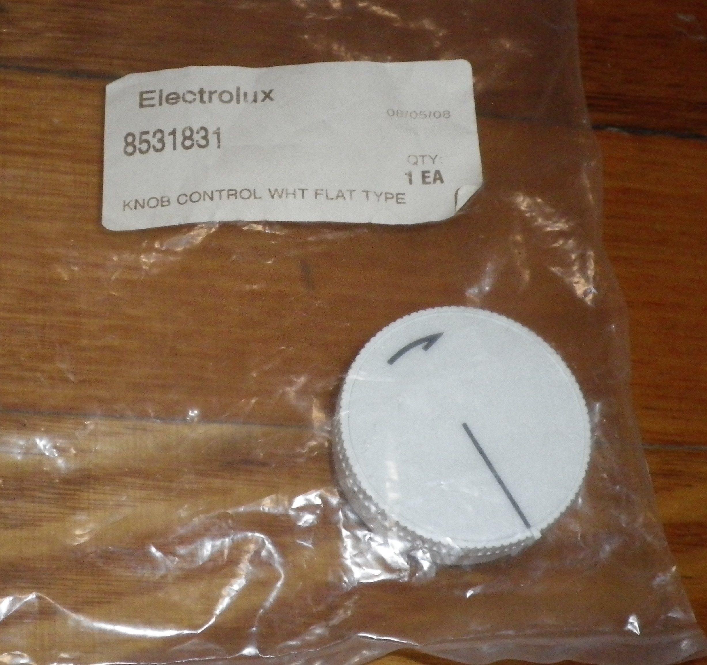 White Timer Knob for Vulcan Dishlex 100S and 250SD Dishwashers - Part # 8531831