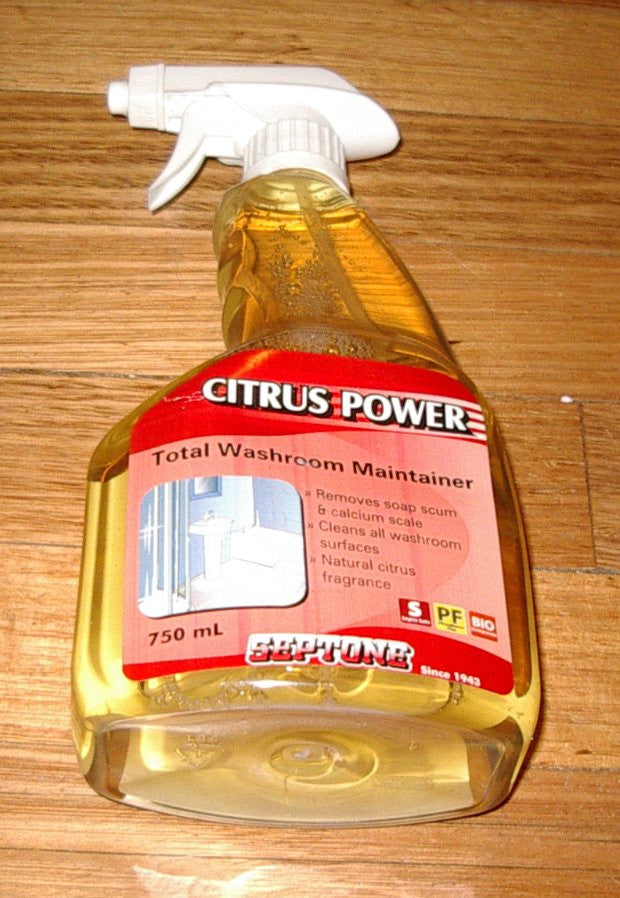 Septone 750ml Citrus-Powered Bathroom Spray Cleaner - Part Number CL043
