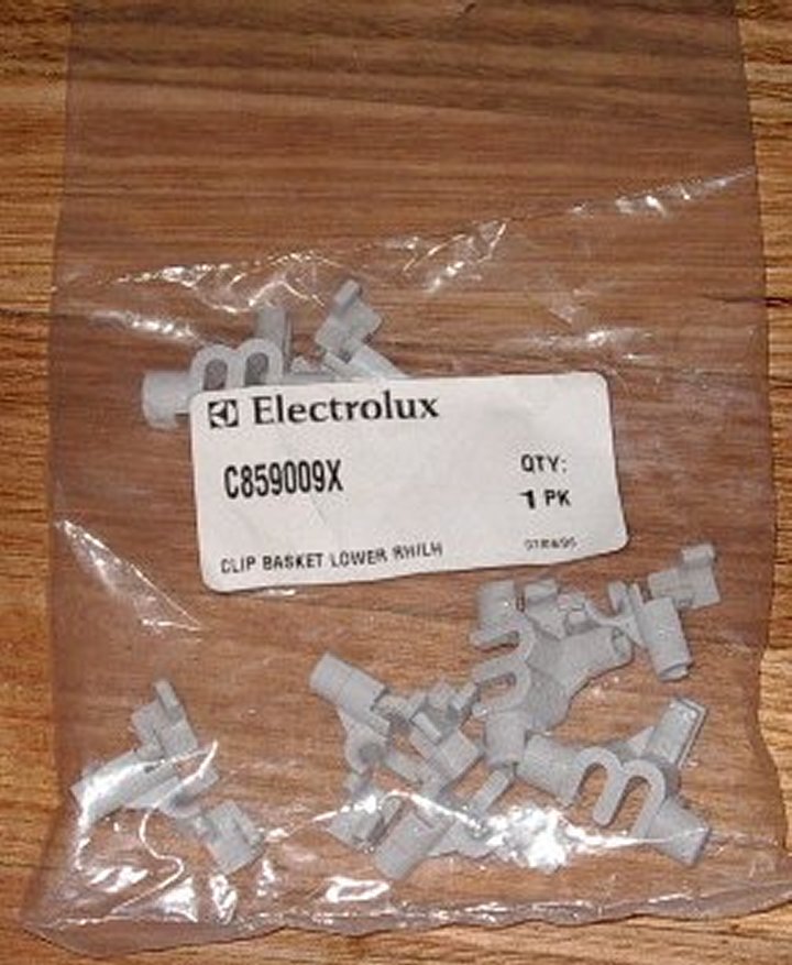 Vulcan Global Dishwasher Lower Basket Plate Rack Securing Clips - Pack of 8 Pieces - Part # C859009X