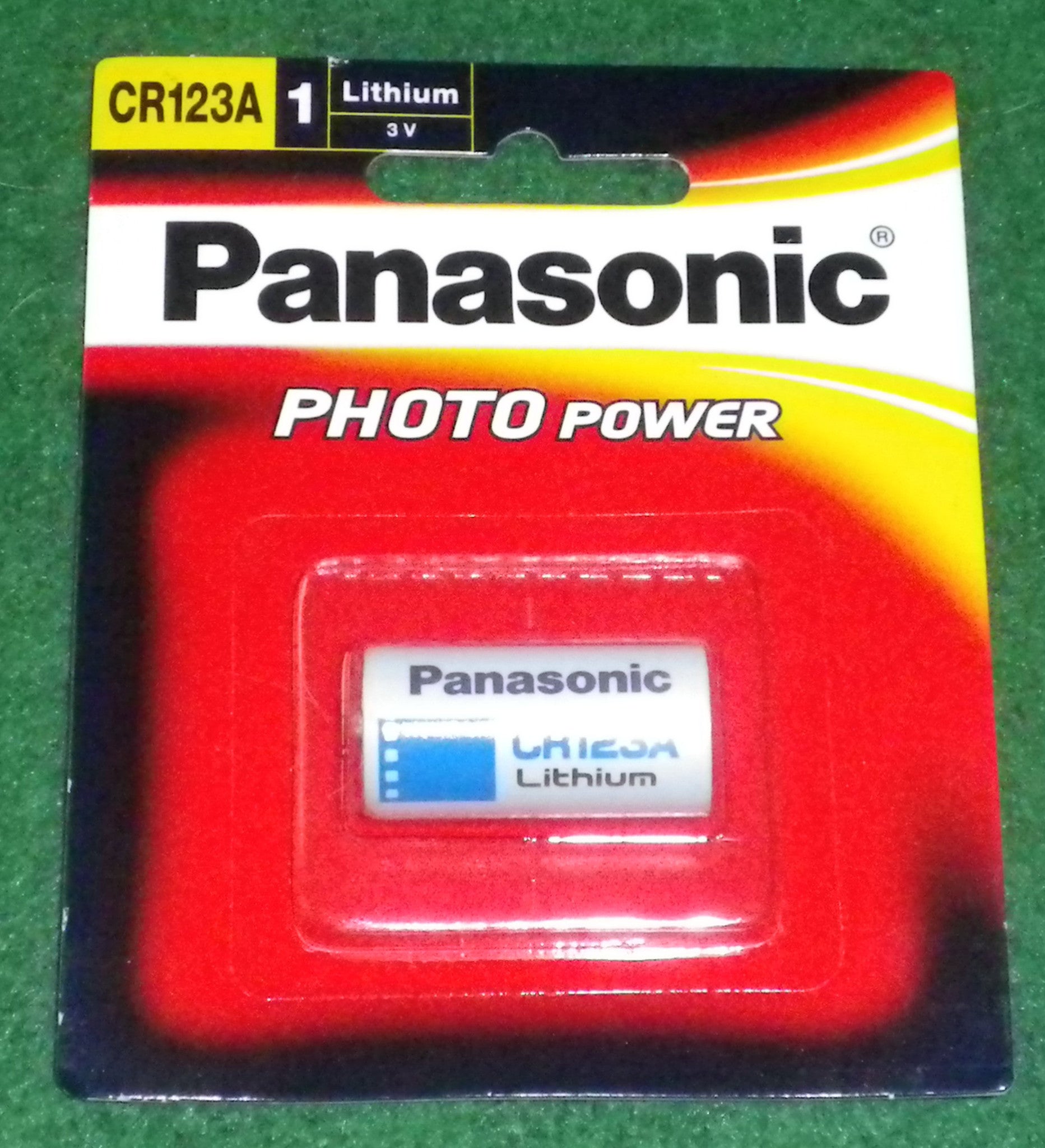 Panasonic 3 Volt Lithium Battery for Photographic Cameras - Model CR123A