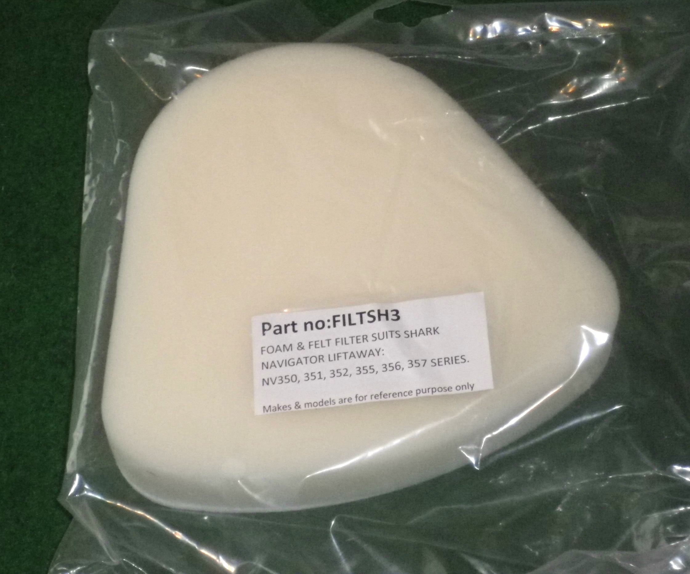 High - Quality Foam Filter Kit for Shark Liftaway NV350 Series Vacuum Cleaner - Part # FILTSH3
