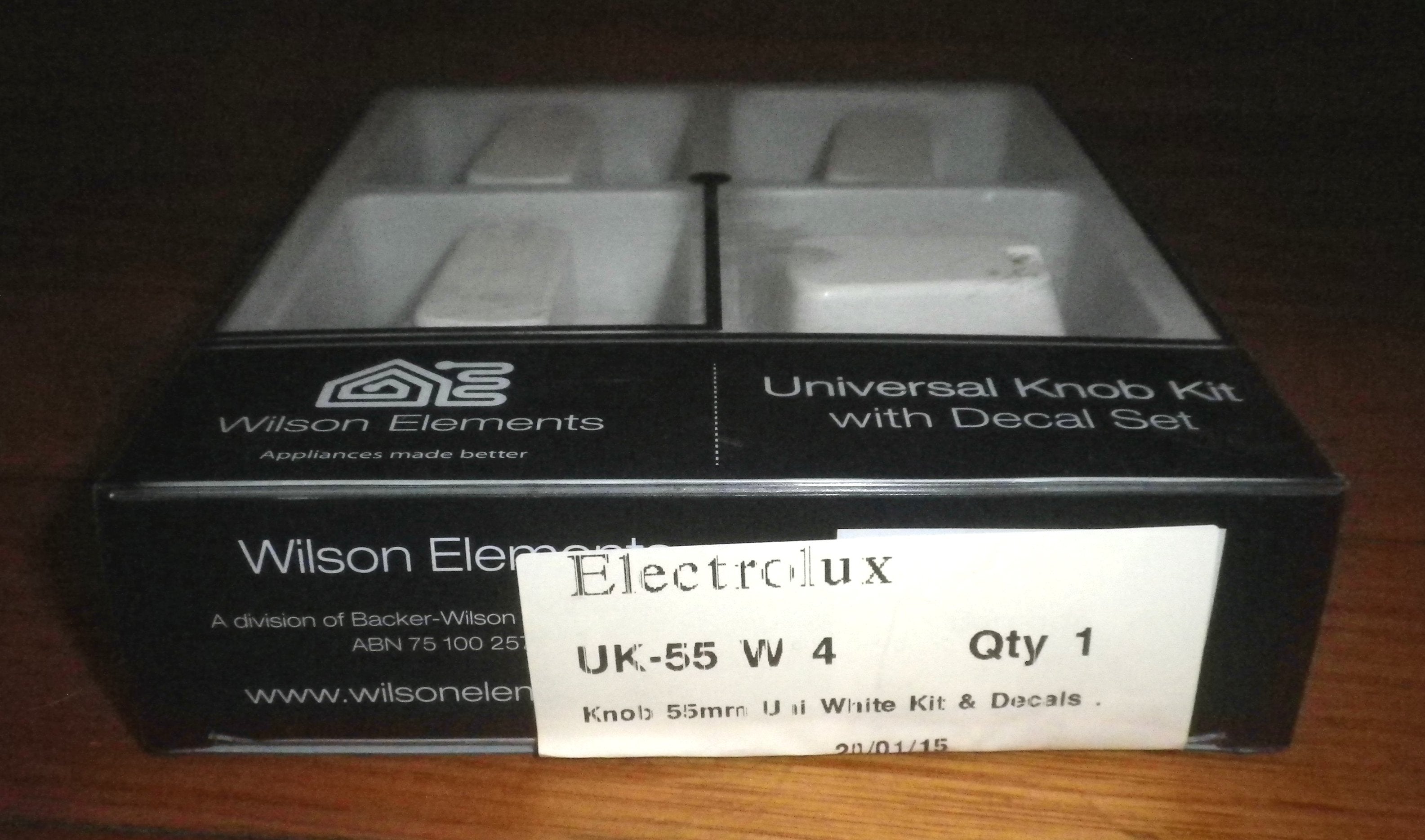 Universal White 55mm Gas or Electric Stove Control Knob Kit (Pack of 4) - Part UK-55W4