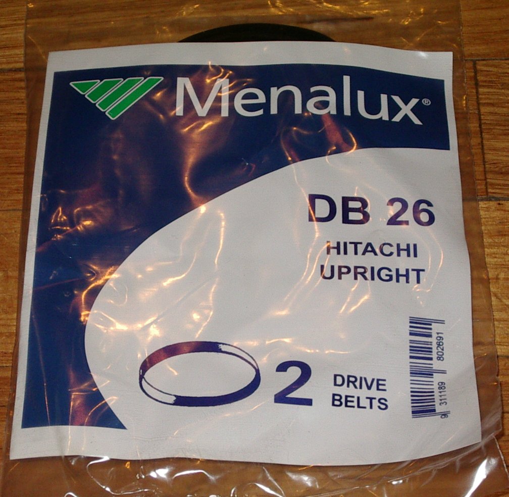 Hitachi Upright Vacuum Cleaner Agitator Belts (Pack of 2) - Menalux DB26