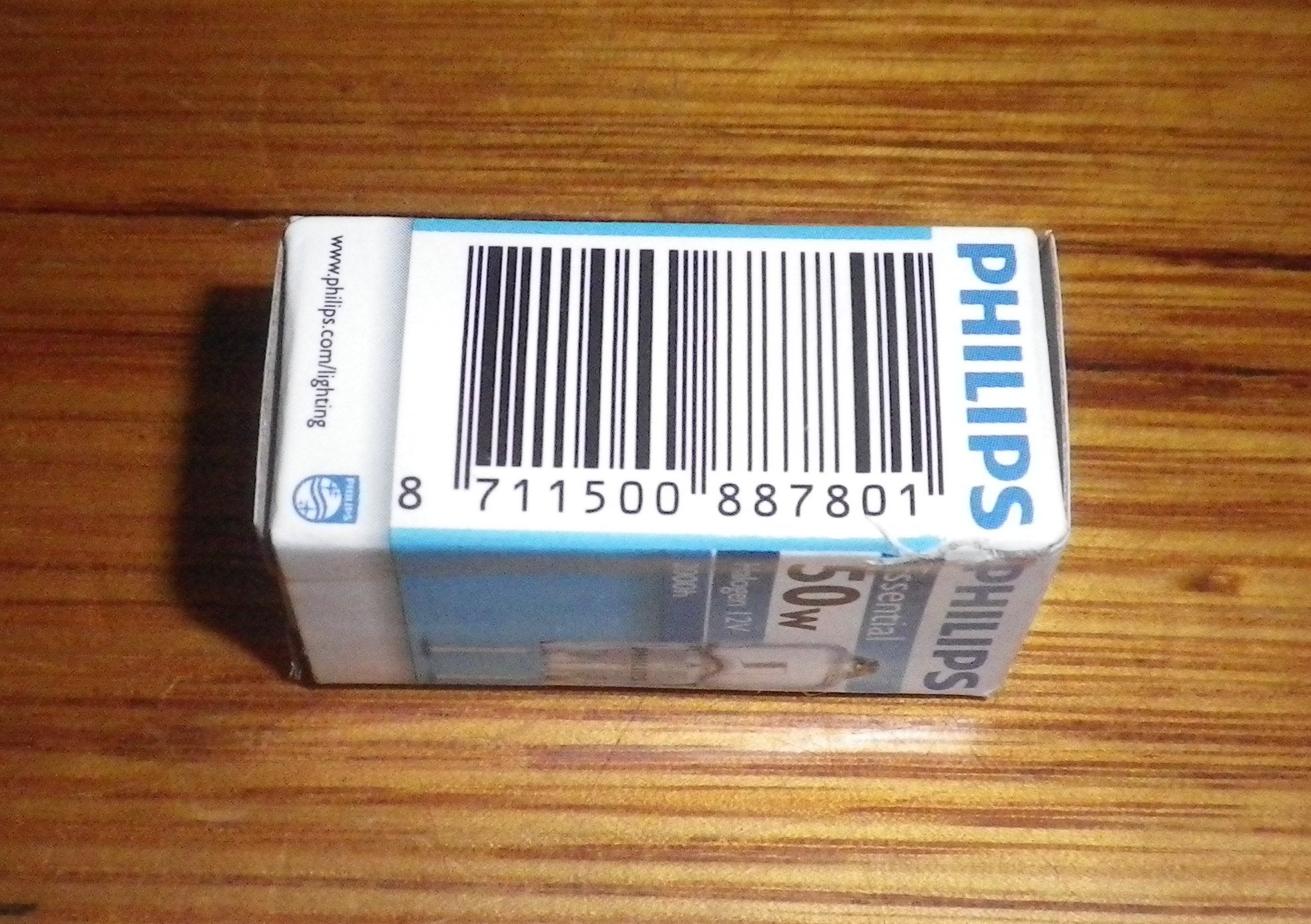 Philips 50W 12V Halogen Wedge Globe with GY6.35 Base - Part 887801