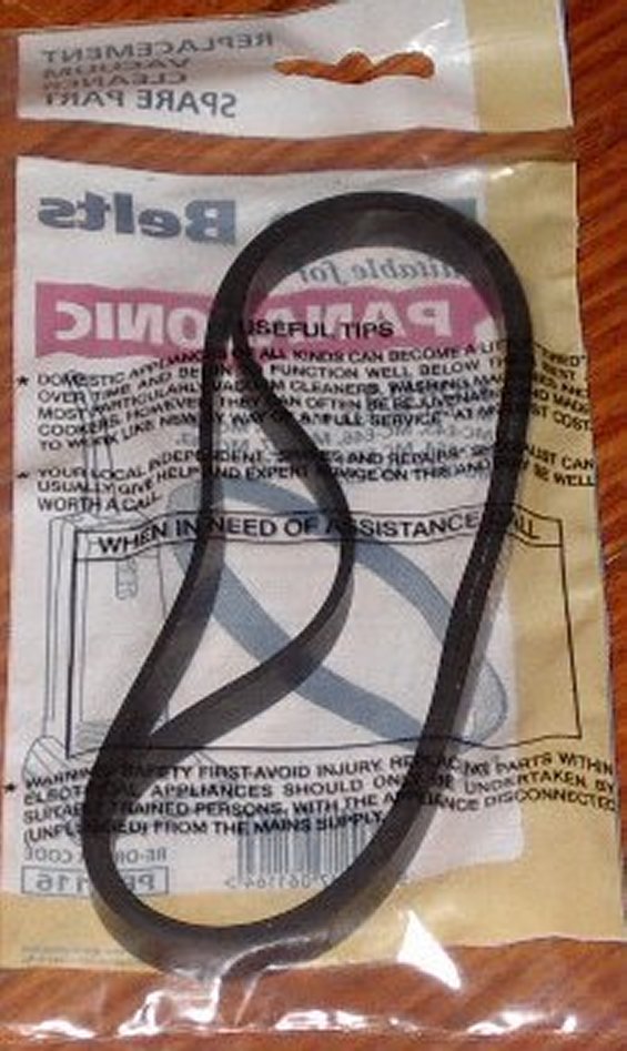 Panasonic Upright Vacuum Cleaner Agitator Drive Belts - Pack of 2 (Part # PPP116)