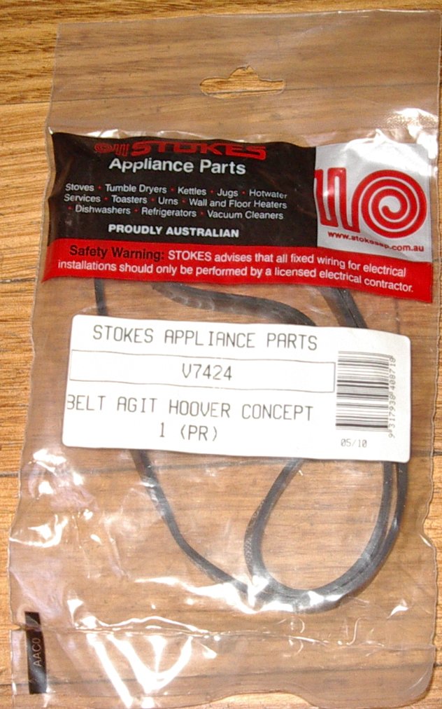 Hoover Concept Power Agitator Brush Drive Belt - Pack of 2 (Part # V7424)