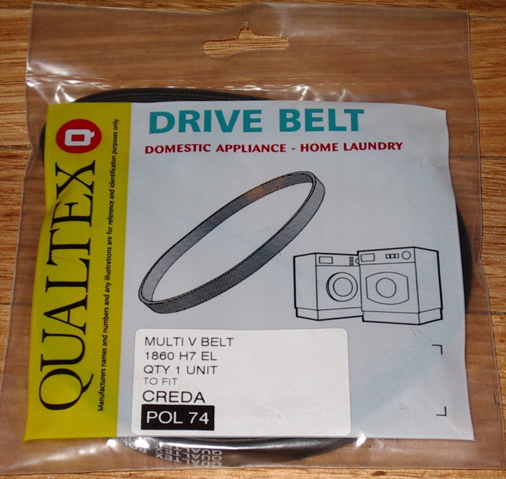 Premium Elastic Drum Belt for Hotpoint, Creda, Ariston & More - Part # POL74, 1860H7EL