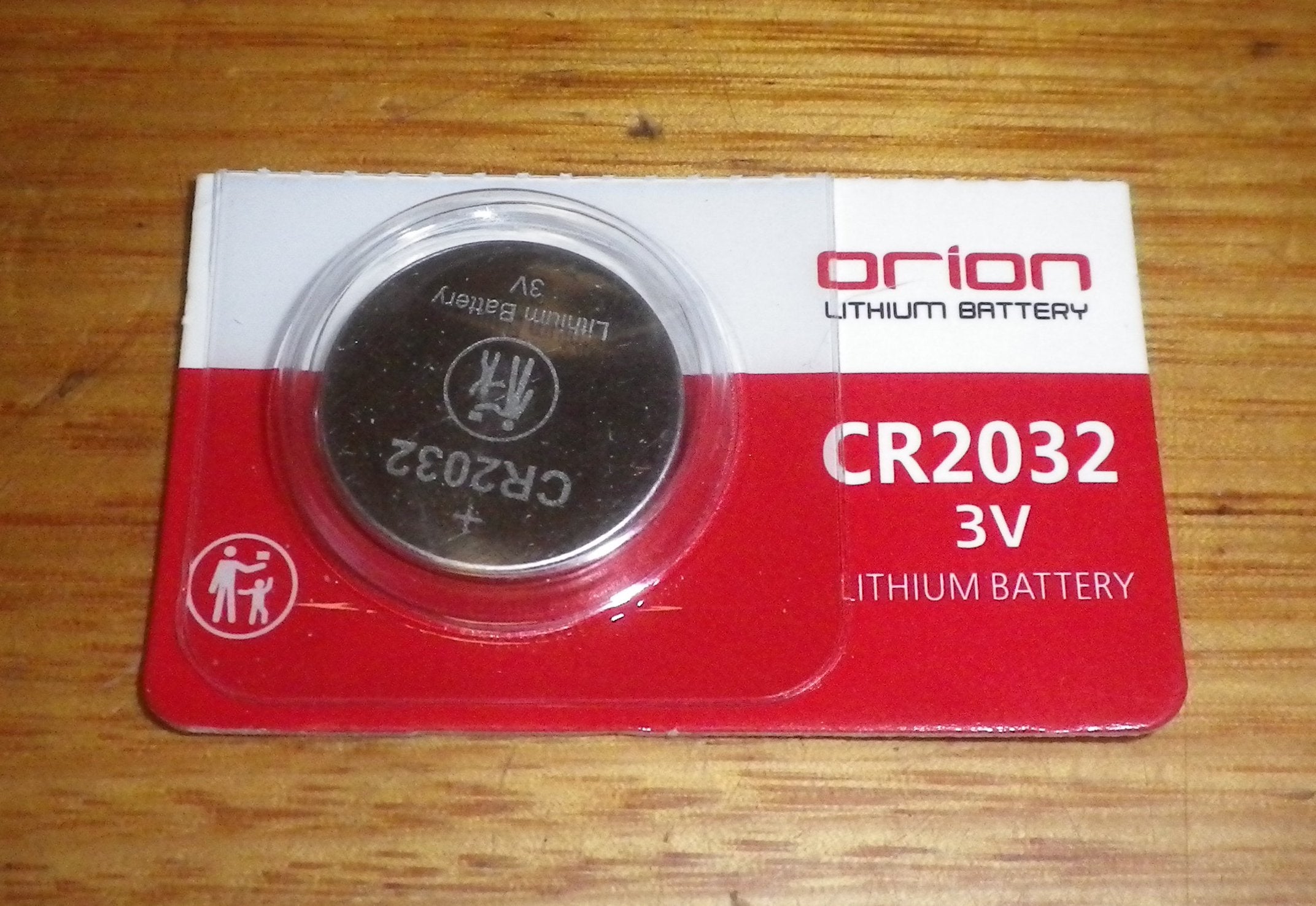 Orion 3 Volt Single CR2032 Lithium Coin Cell Battery for Computers and Vehicle Lock Clickers