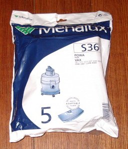 5-Pack Disposable Dust Bags for Vax 121, 2000, 4000, V10 Vacuums, Part No. S36