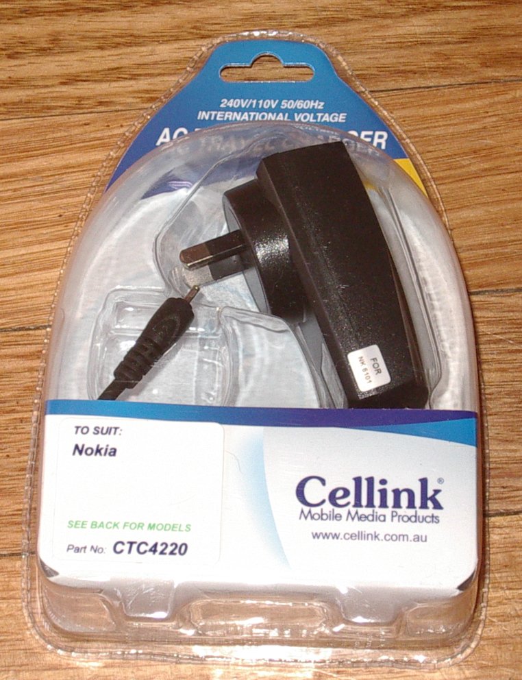 Innovative Compact Plug Nokia Mobile Phone Travel Charger - Model CTC4220