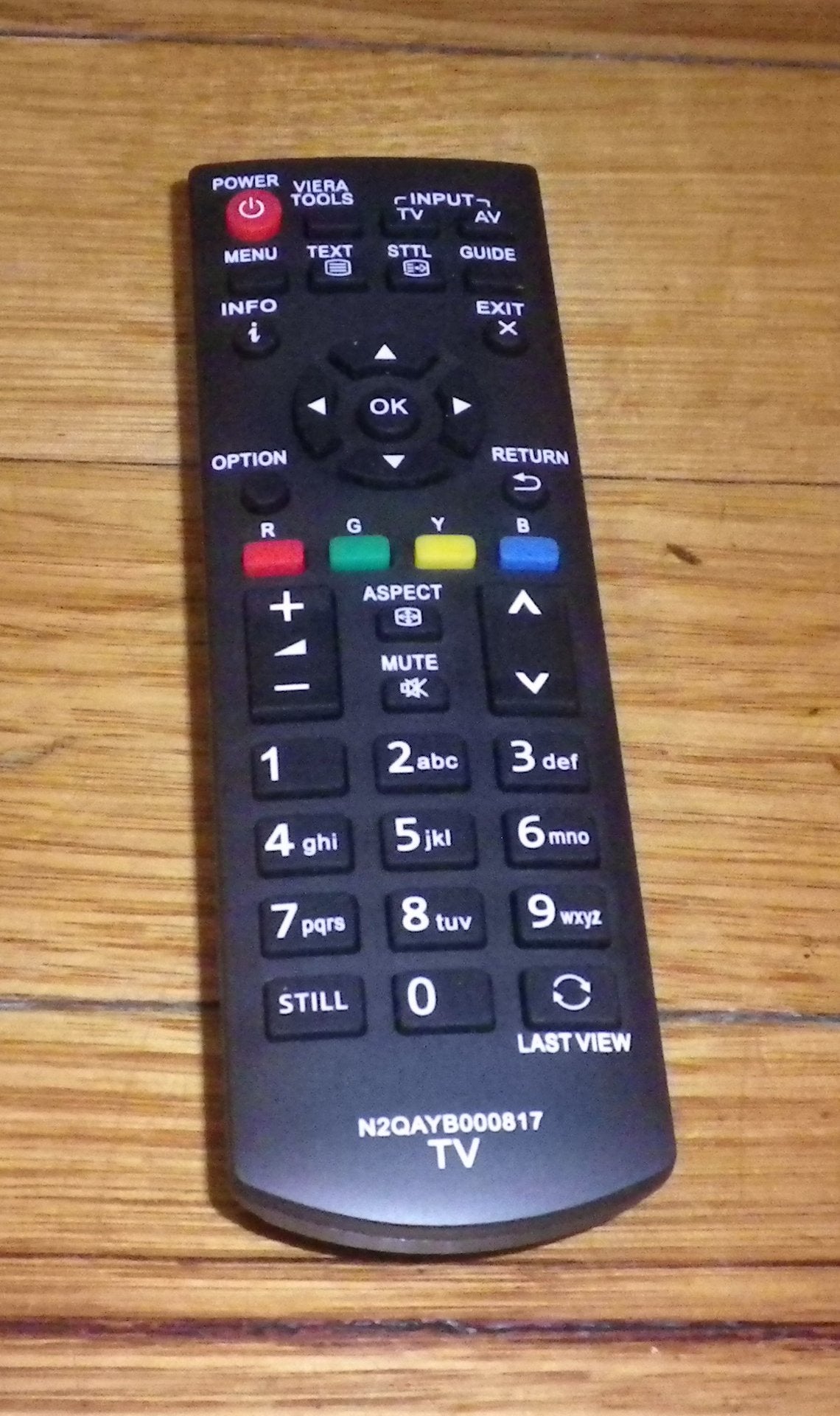 100% Compatible Panasonic LED/LCD TV Remote Control - Part # N2QAYB000817
