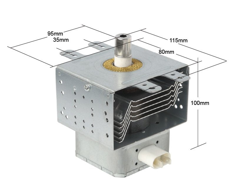 Inline Magnetron Compatible with Multiple Sharp Microwave Oven Models - Part Number MAG703