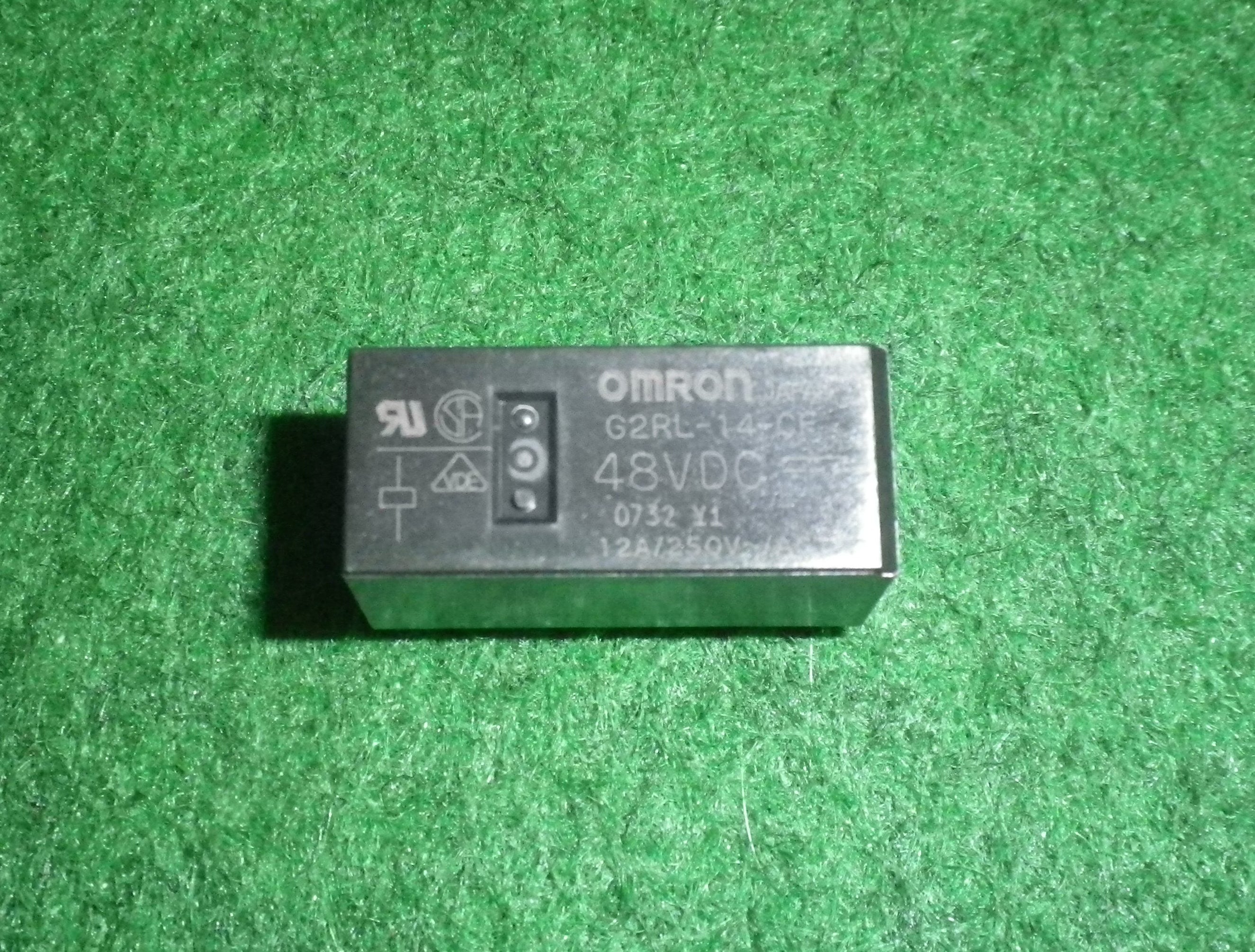 Omron Single Pole Double Throw (SPDT) 48 Volt Electrical Relay with 240VAC, 10Amp Contacts - Part # G2RL-14-CF 48DC