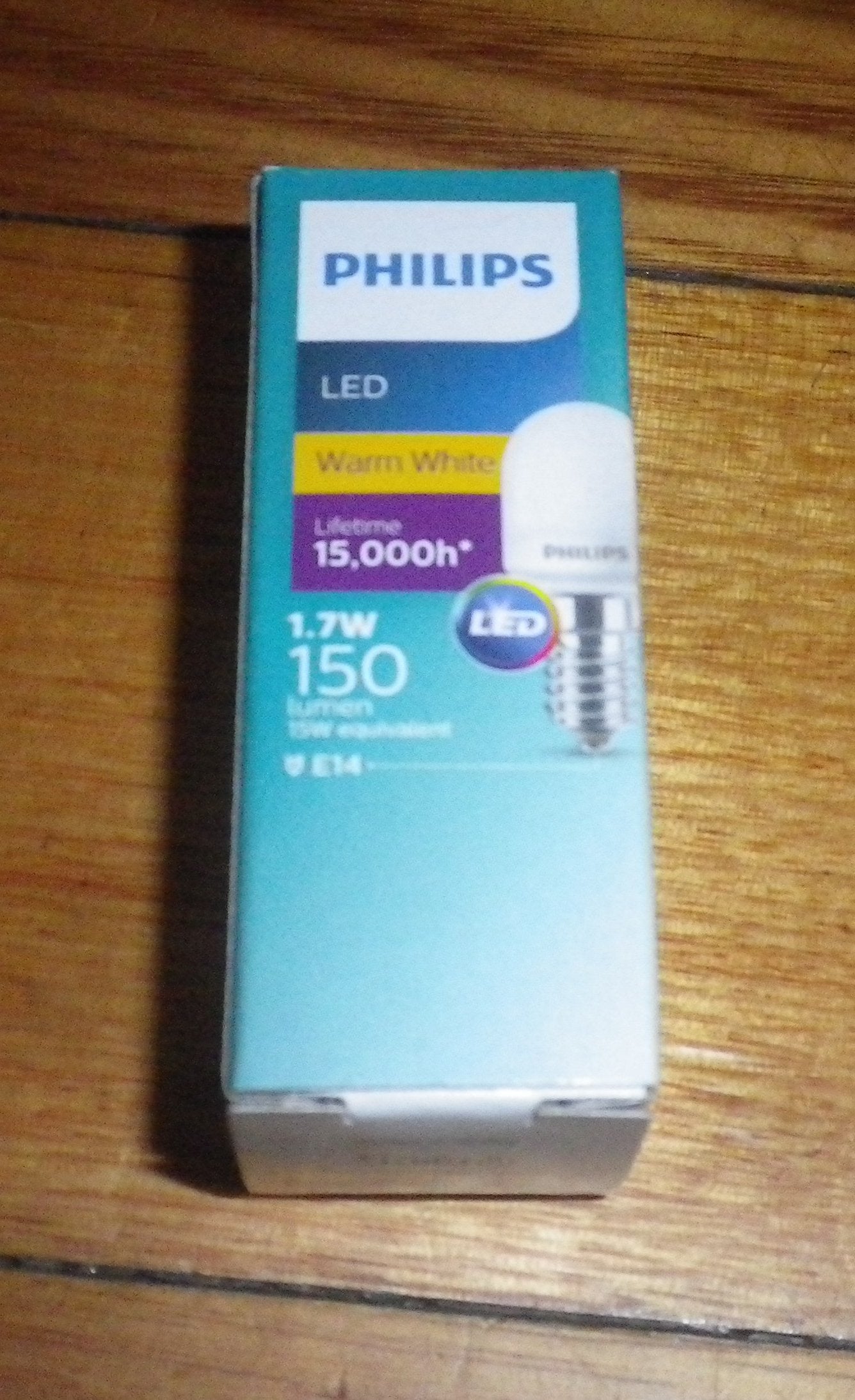 Philips 1.7W SES Miniature Warm White LED Fridge Globe - Part # 327580