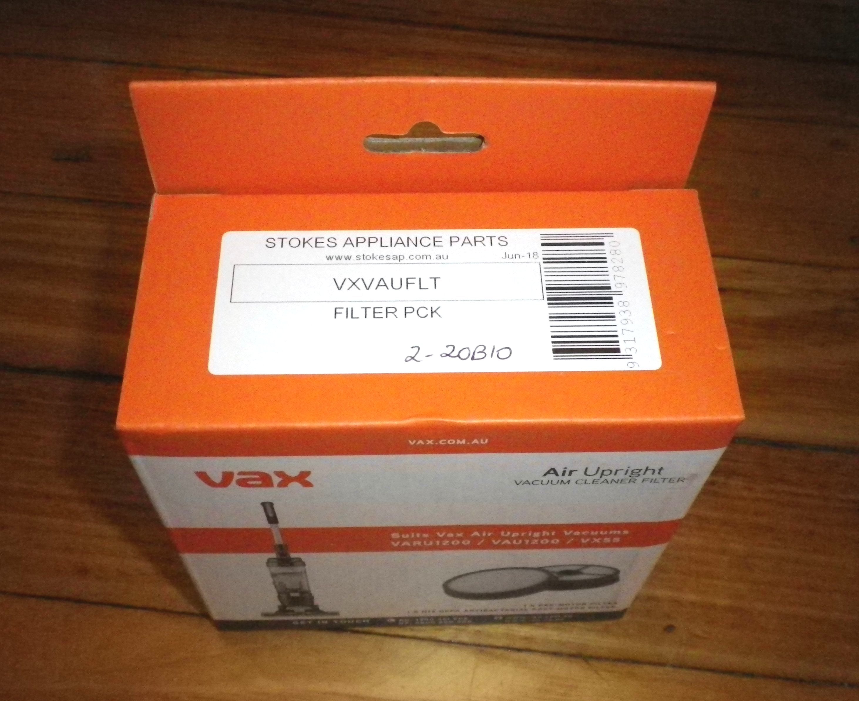Vax Authentic VAU1200, VARU1200, VX55 Air High - Efficiency Hepa Filter Set - Part Number VAUFLT