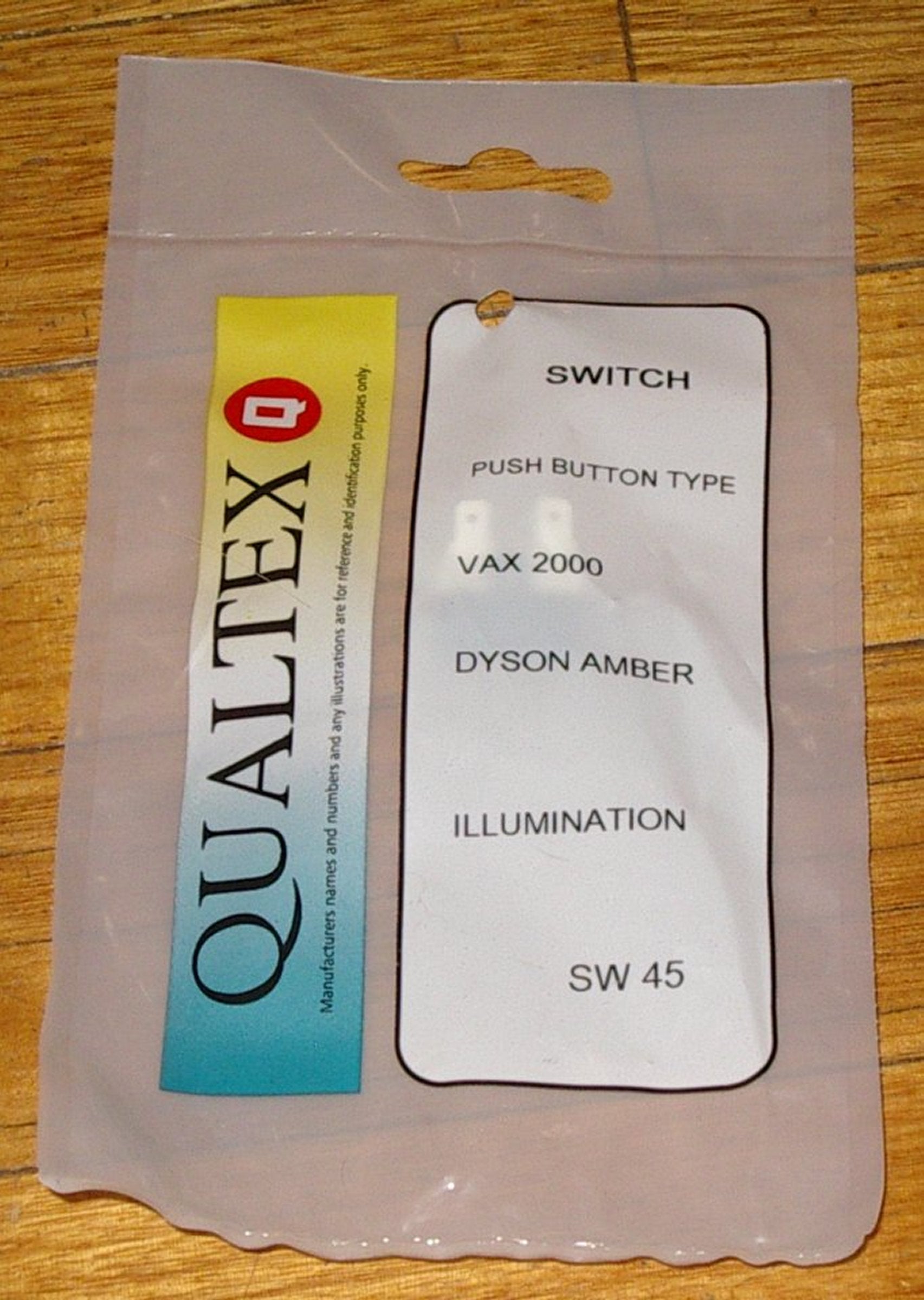 Vax 2000, 4000, 5130 Mains On/Off Pushbutton Switch - Qualtex SW045