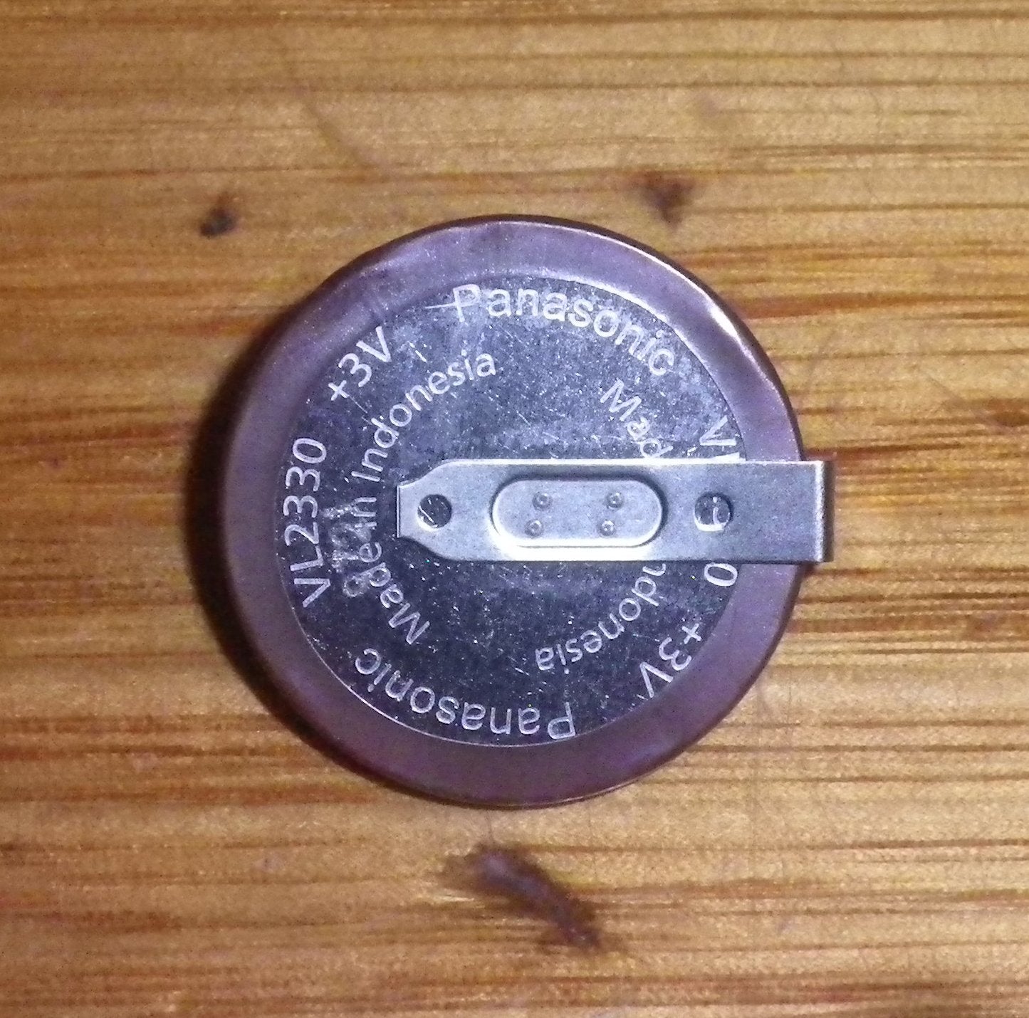 3-Volt Rechargeable Lithium Battery for Horizontal Mount on Circuit Boards - VL2330-HFN with Solder Tags