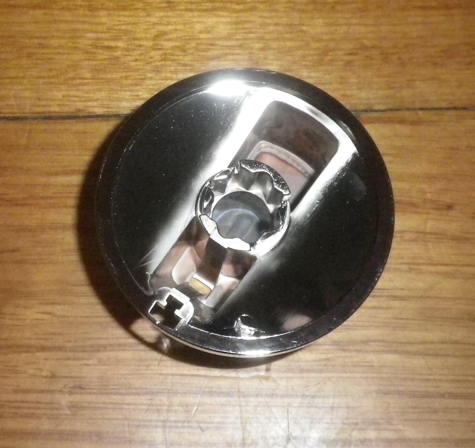Universal Chrome 55mm Gas or Electric Stove Control Knob Kit with Decals (Pack of 4) - Part Number UK - 55C4