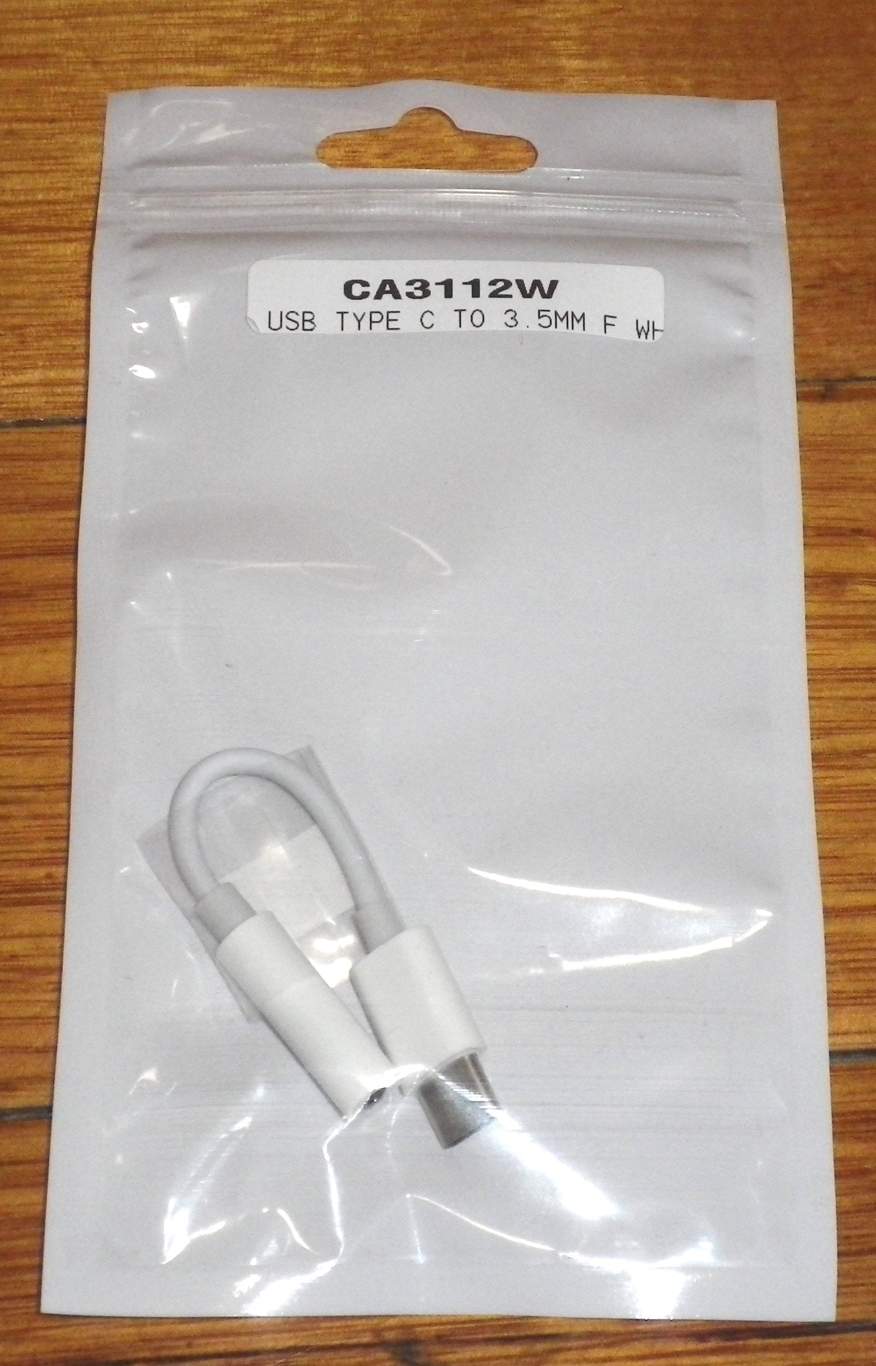 High - Quality USB 3.1 Type - C Male to 3.5mm Female Stereo Audio Adapter (Part # CA3112W) for Enhanced Audio Connectivity