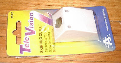 PAL Coaxial Antenna Architrave Wall Socket - Part Number WP2P