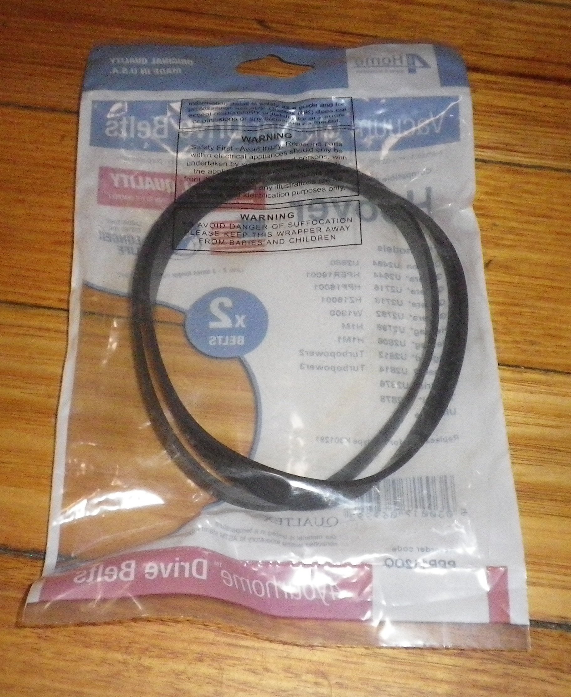 Qualtex Hoover TurboPower 2 & 3 Agitator Belts - Pack of 2 (Part # PPP112)