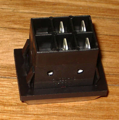 Red Illuminated DPST Rocker Switch with Clear Plastic Cover # A31A
