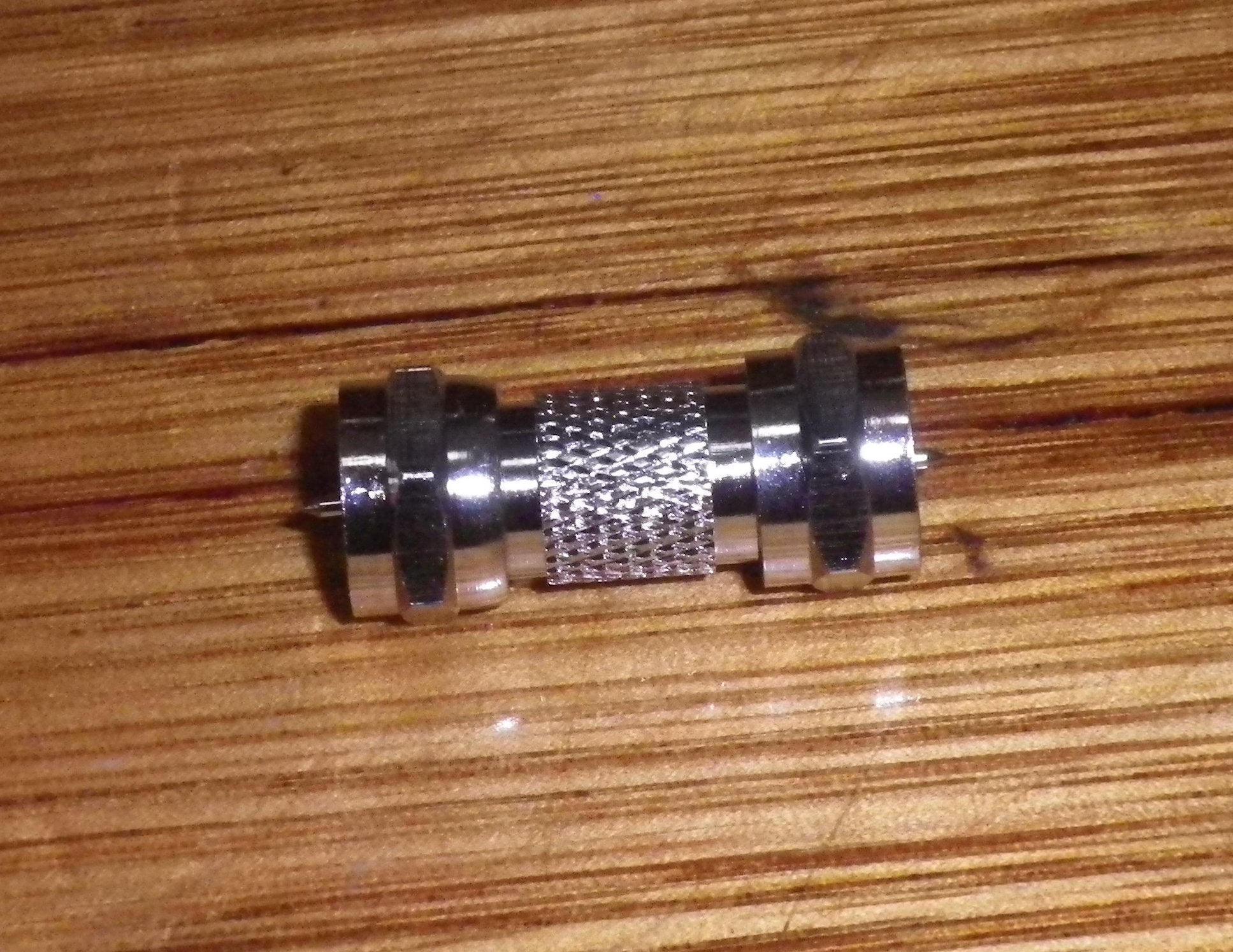 Video Adaptor - Male F-Connector Plug to Male F-Connector Plug, Part # AD315