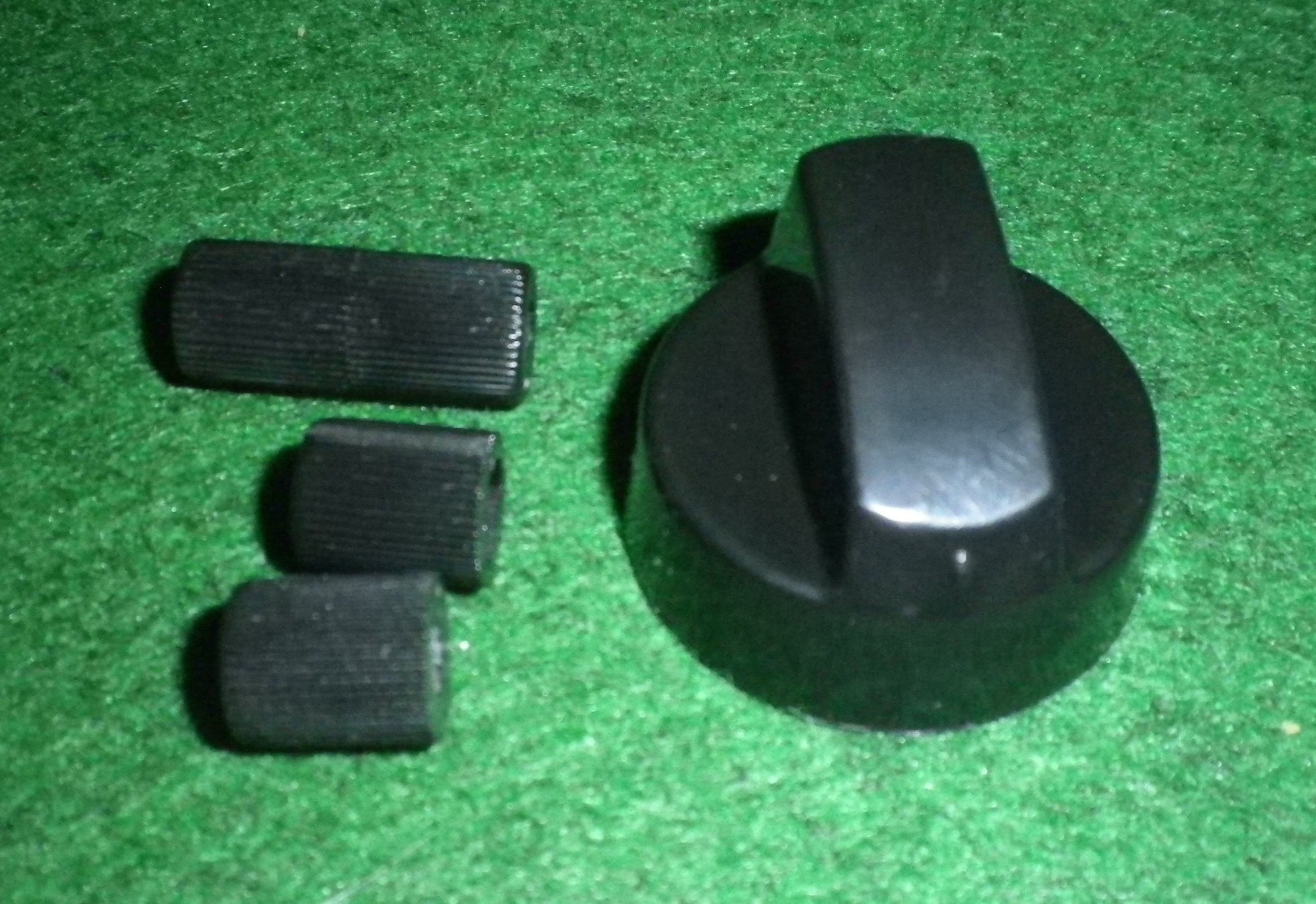 Versatile Universal Black Control Knob for Gas or Electric Stoves - Replacement Part No. OVK058B, Similar to Qualtex KNB35