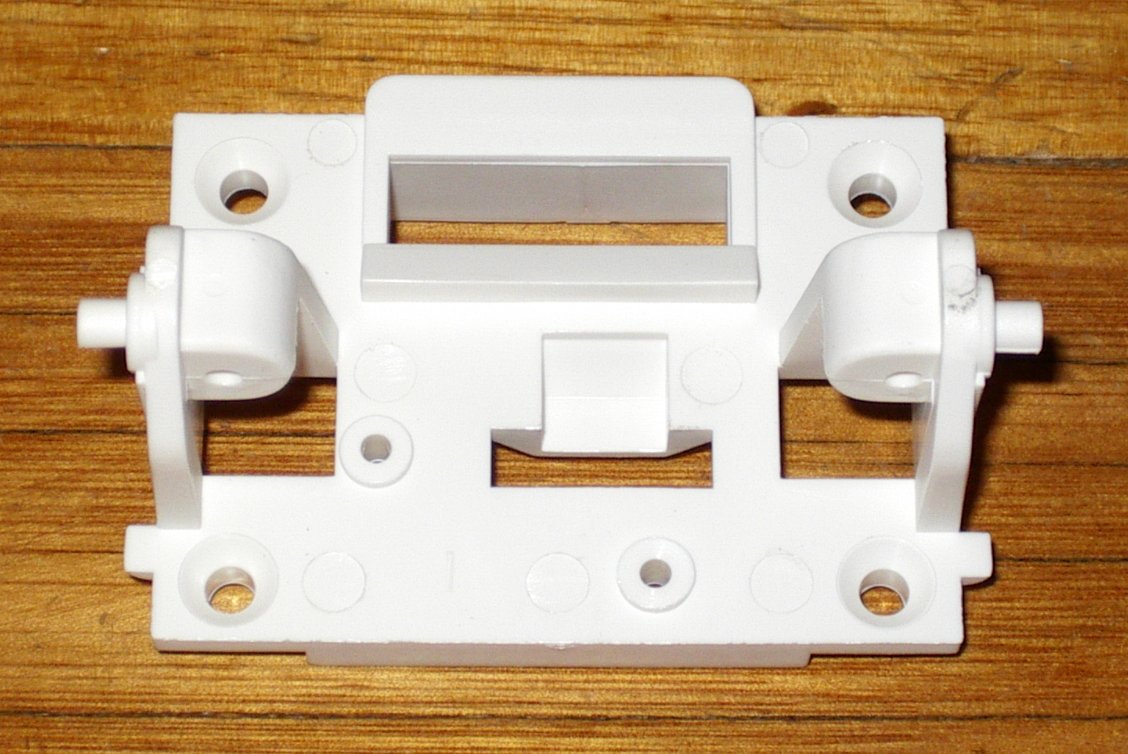 White Plastic Simpson Contessa Dishwasher Door Handle - Part #0030477070