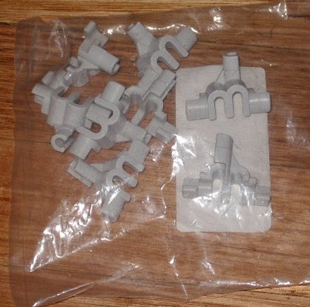 Vulcan Global Dishwasher Lower Basket Plate Rack Securing Clips - Pack of 8 Pieces - Part # C859009X