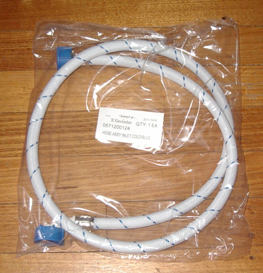 Simpson Dual - Ended Washing Machine Inlet Hose, 1.35 - metre Long with Blue - Colored Ends - Part Number 85805712001247