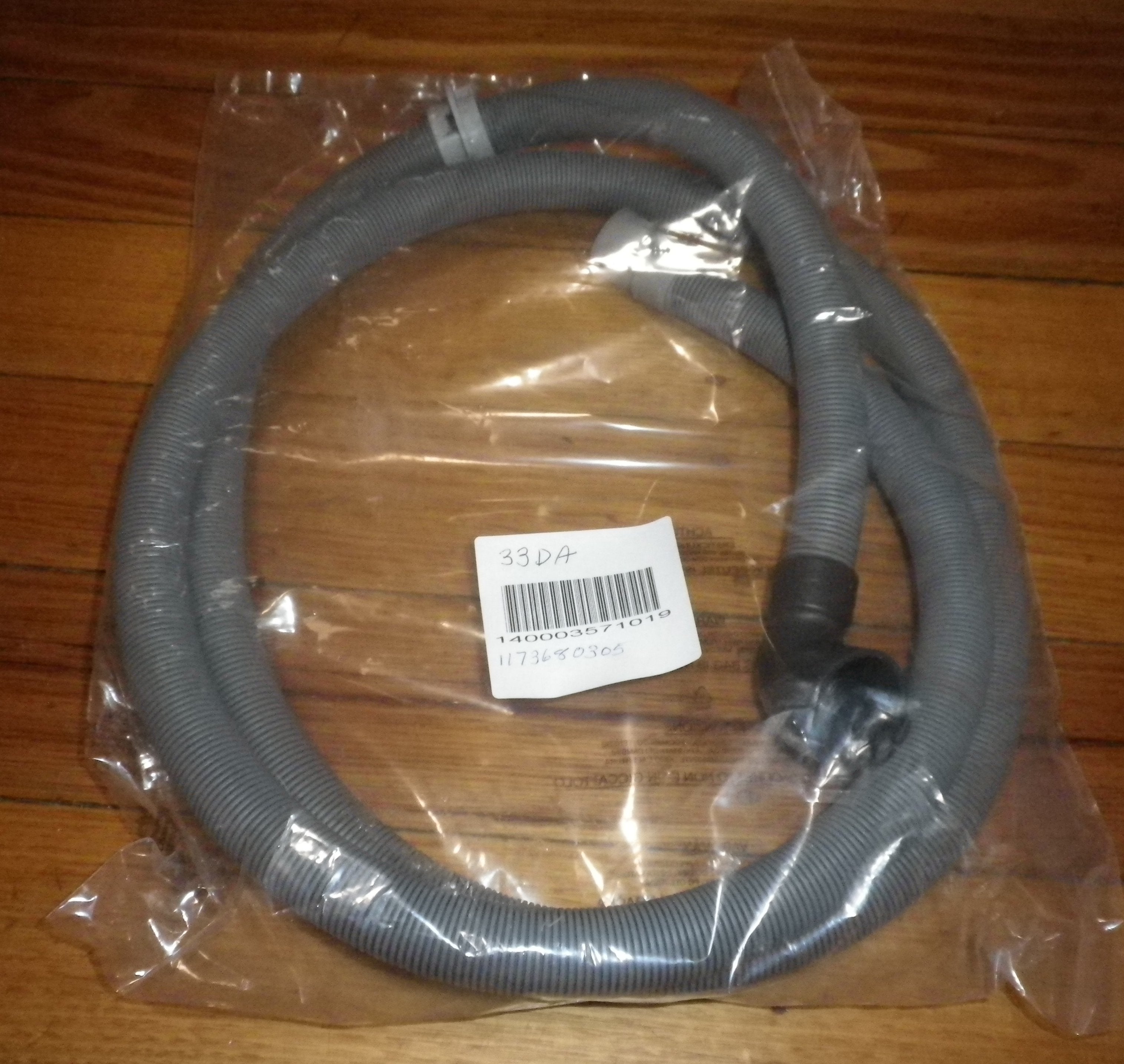 2.23m Plastic Drain Hose for Simpson, Dishlex, Electrolux Dishwashers - Part #140003571019