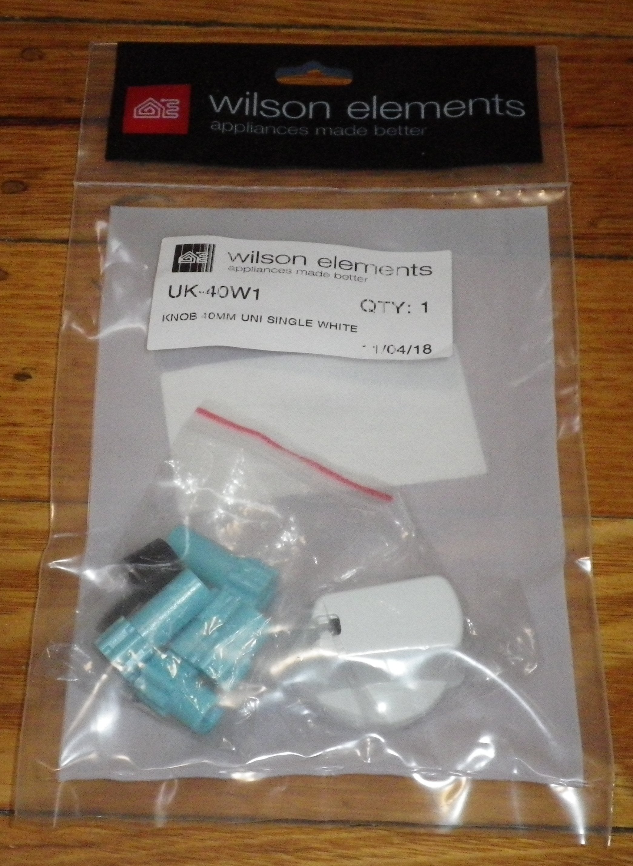 Universal White Gas or Electric Stove Control Knob Kit - Replacement Part No. UK-40W1 for Various Stoves and Cooktops